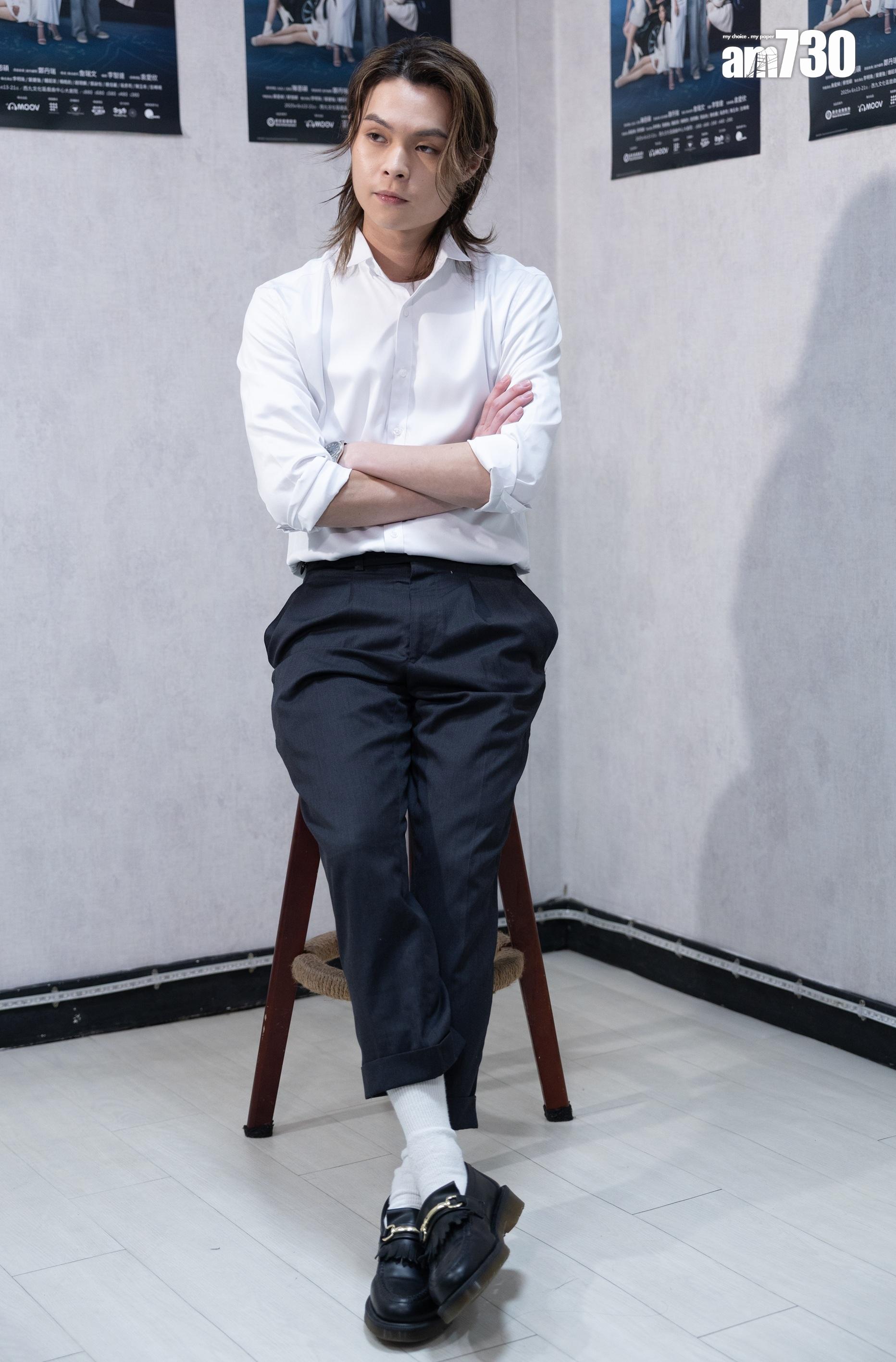 Tiger被爆在排練音樂劇的第一個星期,從沒露出過笑容。(蘇文傑攝)