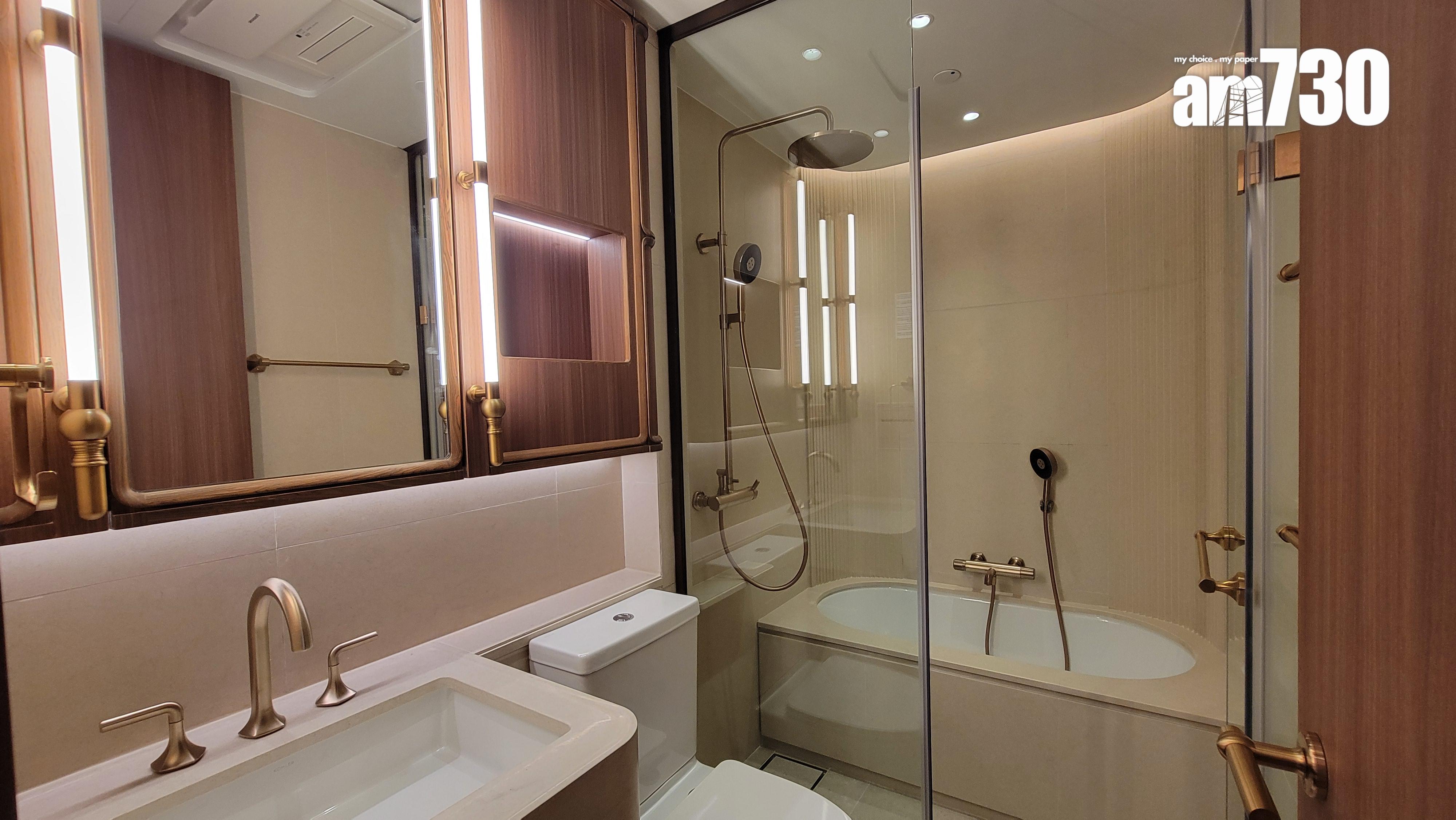 滶晨示範單位|952呎交樓標準三房 流線型露台打造戶外空間 (多圖有片)|黃竹坑新盤