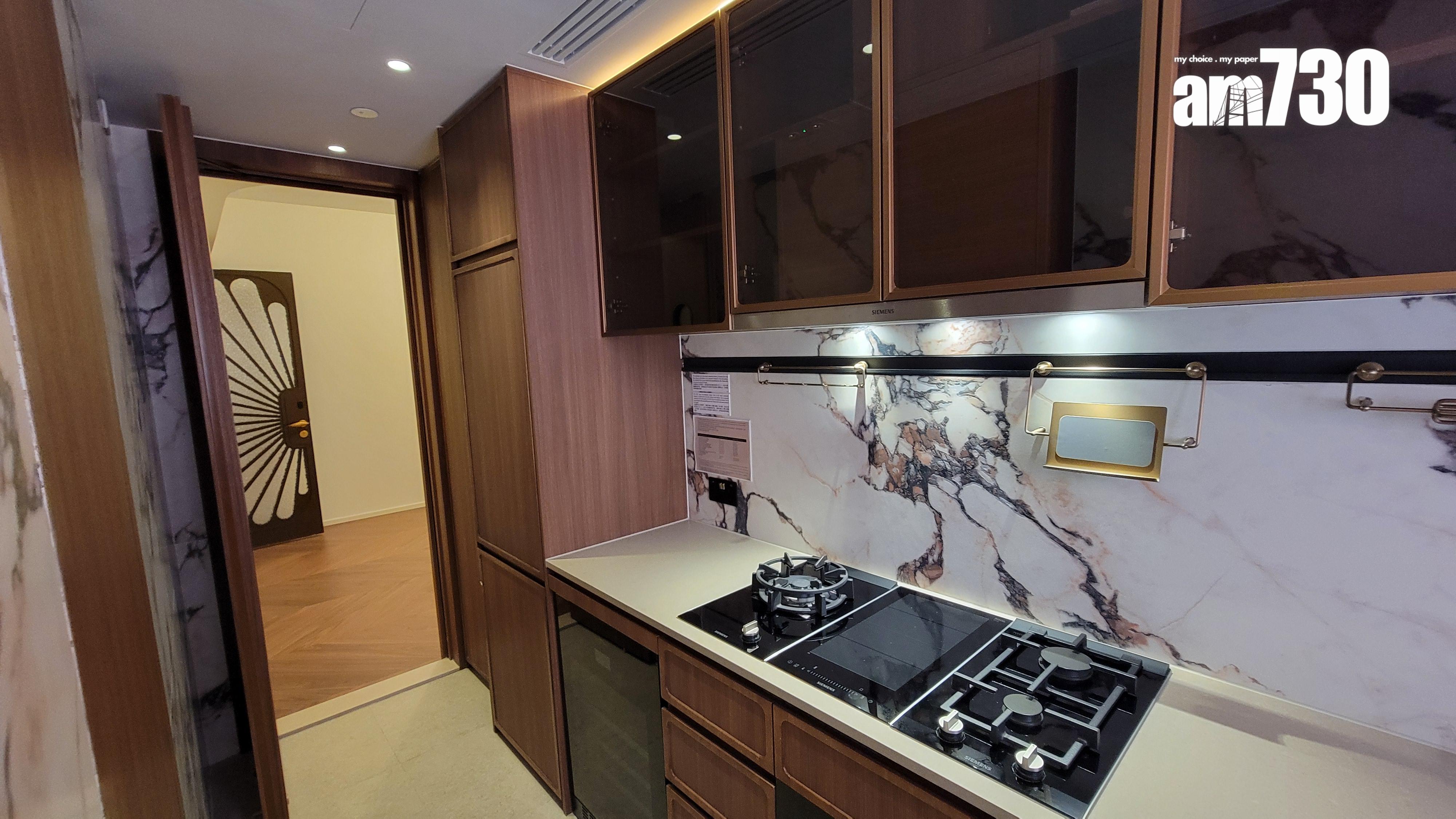 滶晨示範單位|952呎交樓標準三房 流線型露台打造戶外空間 (多圖有片)|黃竹坑新盤