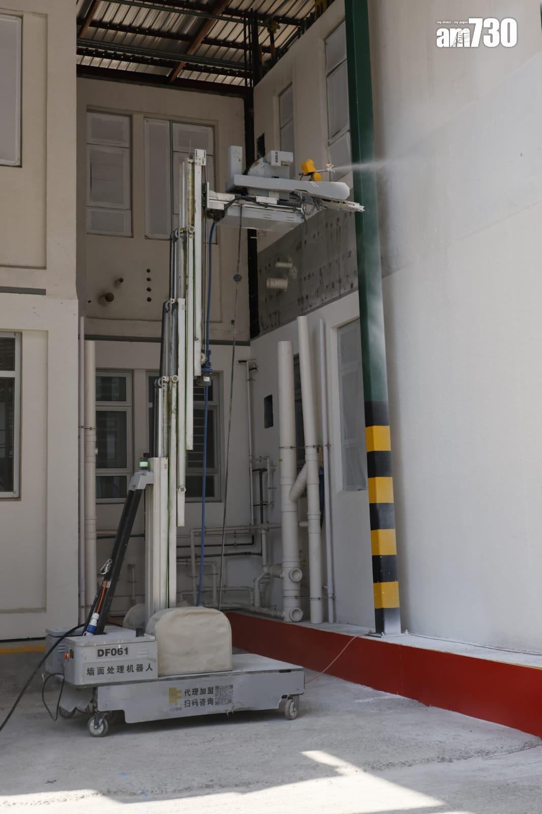 油漆機械人提升工作效率。(林俊源攝)