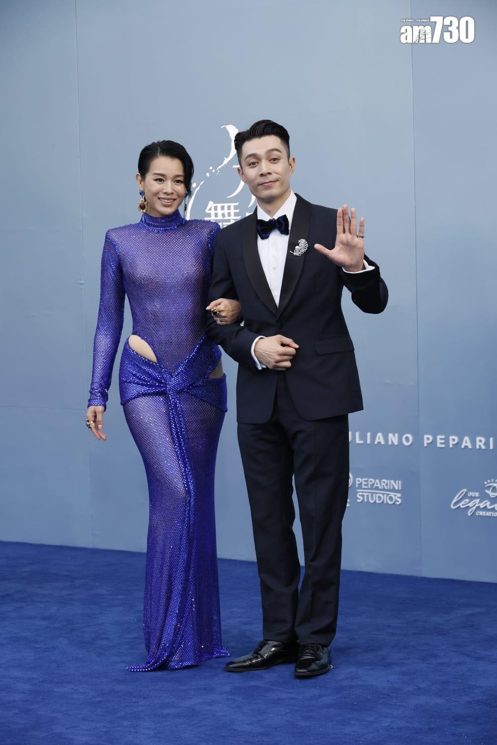 胡杏兒拖著周柏豪出場。