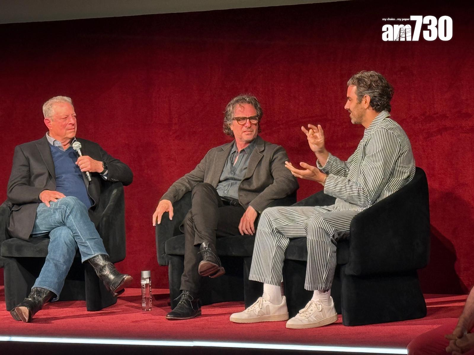 美國前副總统戈爾亦到場撐《七日學運:還我聽障校長!》。 (Lilly Lui攝)