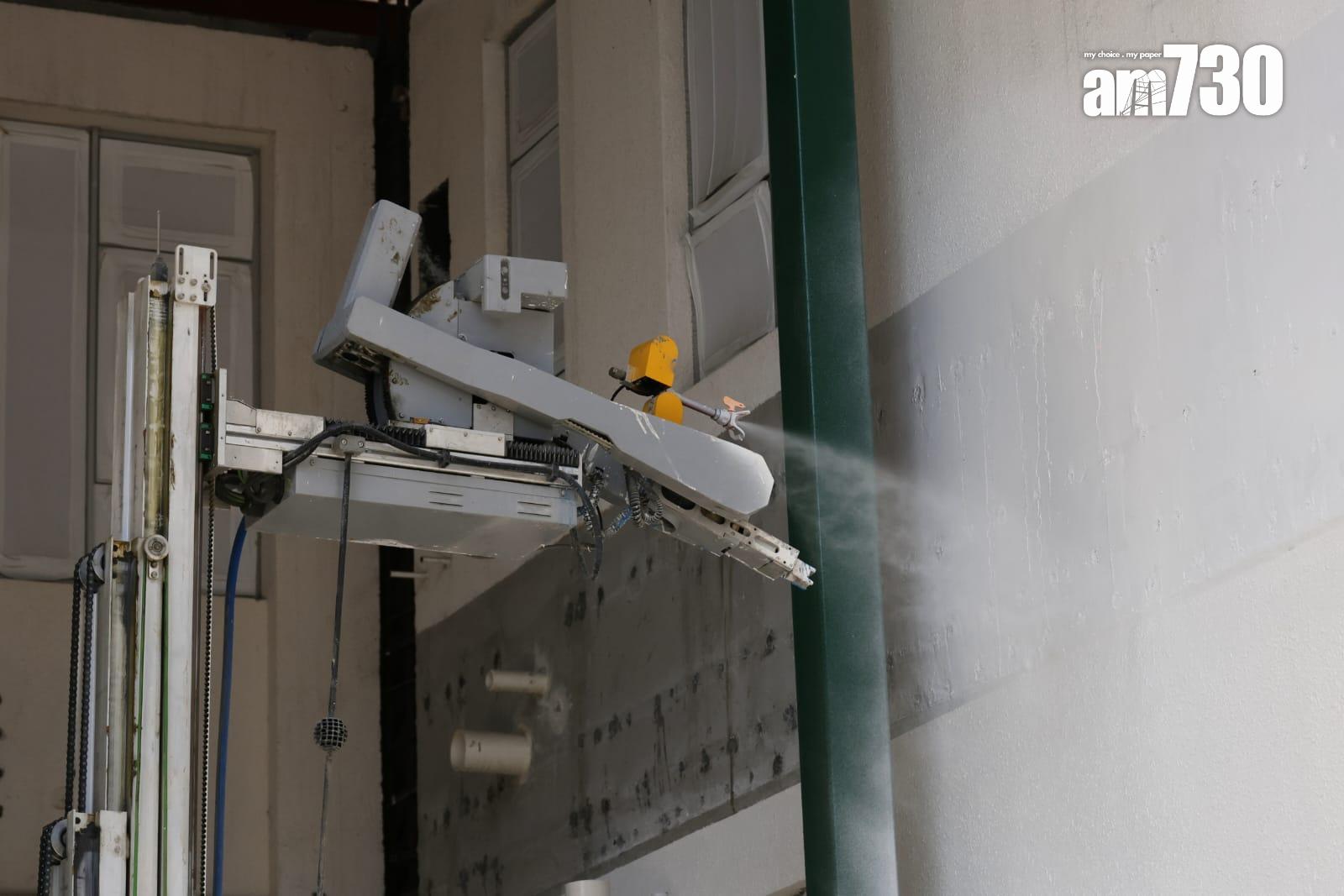 油漆機械人提升工作效率。(林俊源攝)