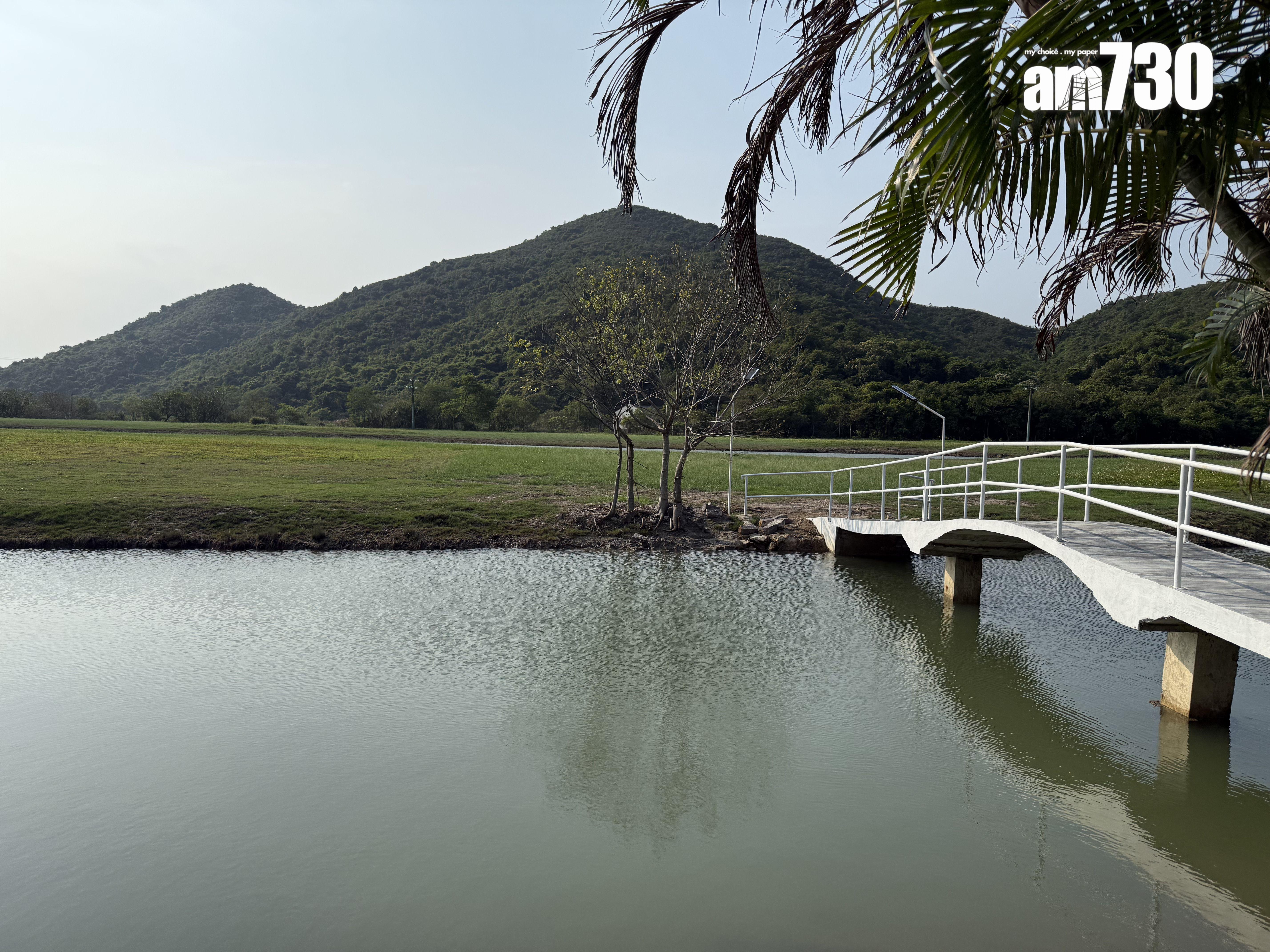 從教堂附近的魚塘群及大草地
