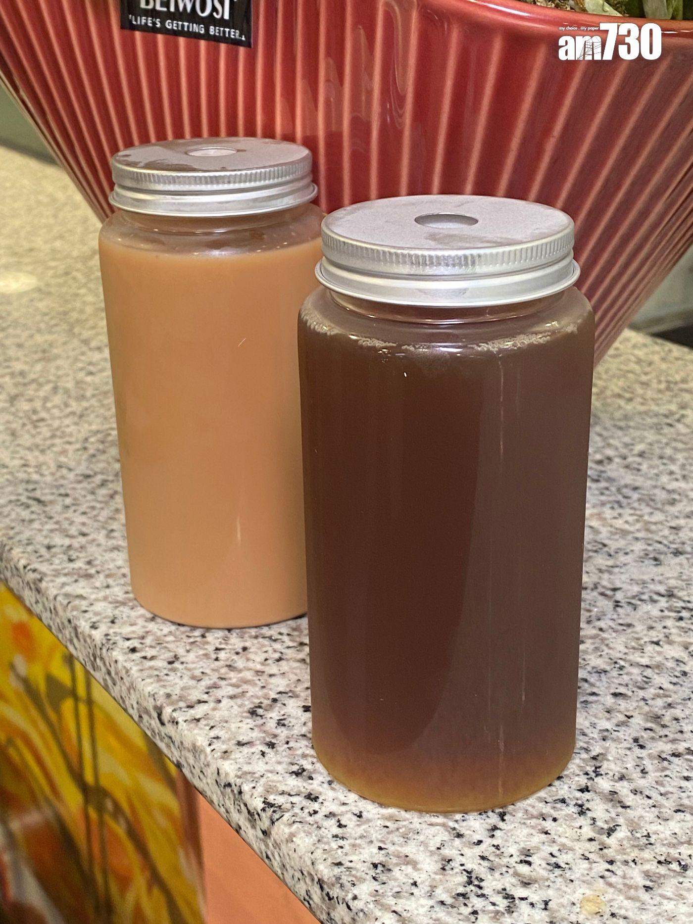 自製凍奶茶及凍檸檬茶 跟餐$8(飲食組攝)