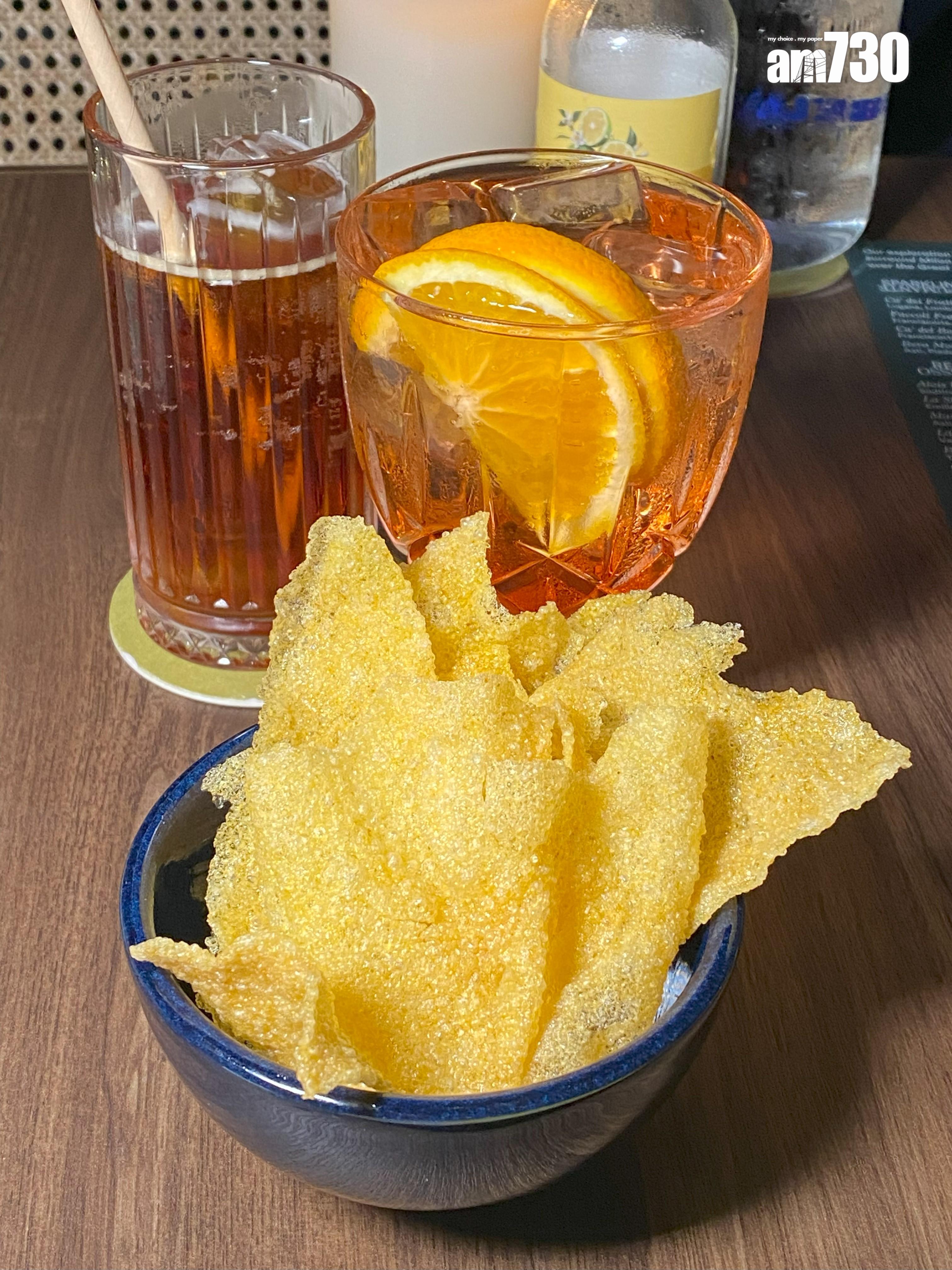 Polenta Chips粟米味明顯,如印尼蝦片般鬆脆。