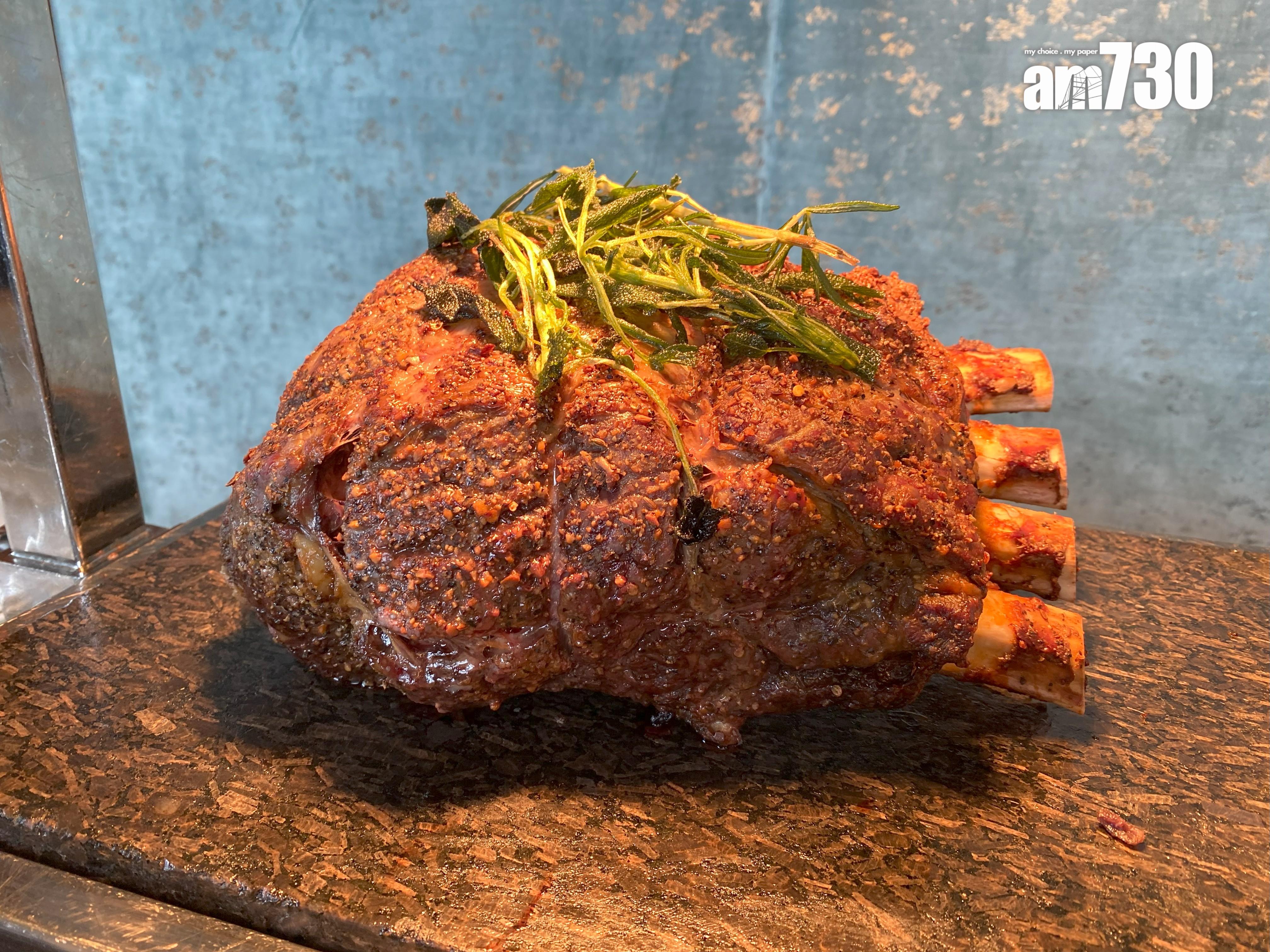 澳洲Prime Rib連骨牛扒重肉香。