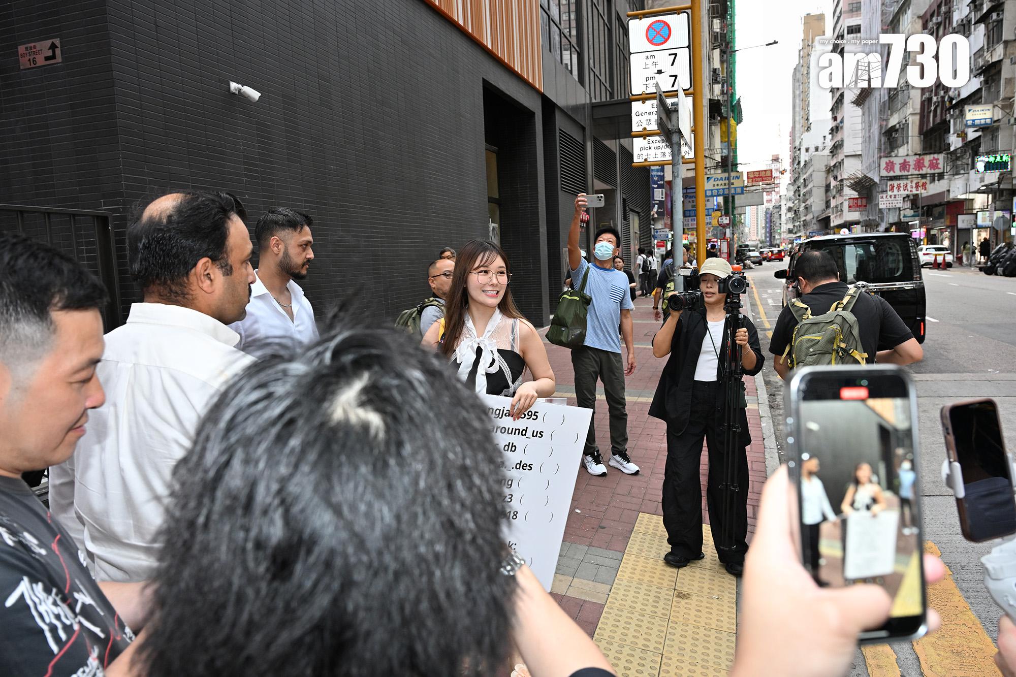 「繪麗奈」素海霖今日活動臨時轉場。 (娛樂組攝)