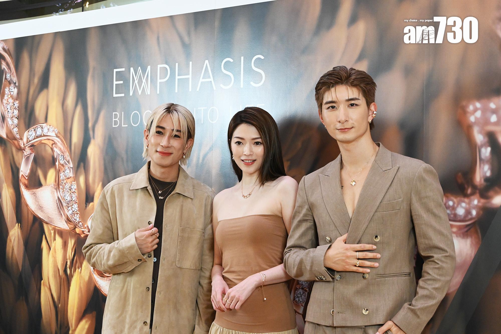 連詩雅與馬天佑、張馳豪出席活動。(娛樂組攝)