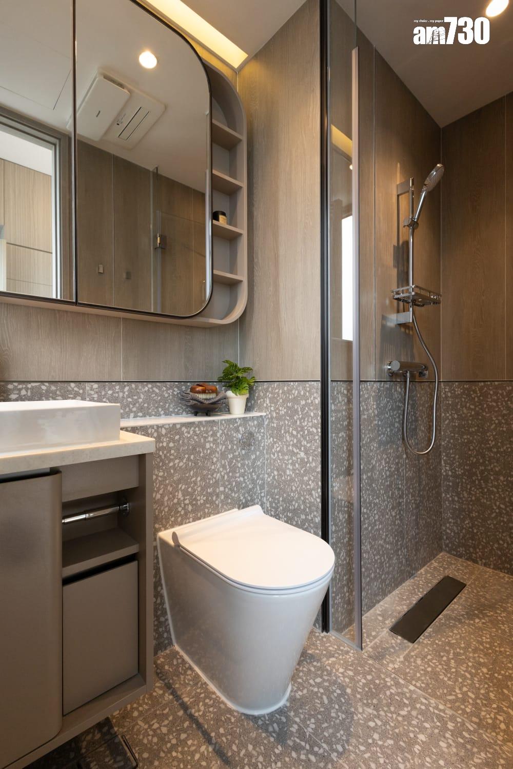 連方II示範單位|259呎連家具開放式戶 雙面收納櫃劃分寢區及廳區(多圖有片)|長沙灣新盤