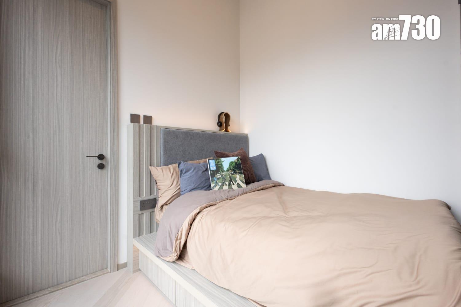 連方II示範單位|259呎連家具開放式戶 雙面收納櫃劃分寢區及廳區(多圖有片)|長沙灣新盤