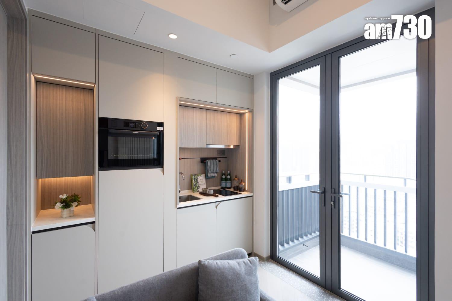 連方II示範單位|259呎連家具開放式戶 雙面收納櫃劃分寢區及廳區(多圖有片)|長沙灣新盤