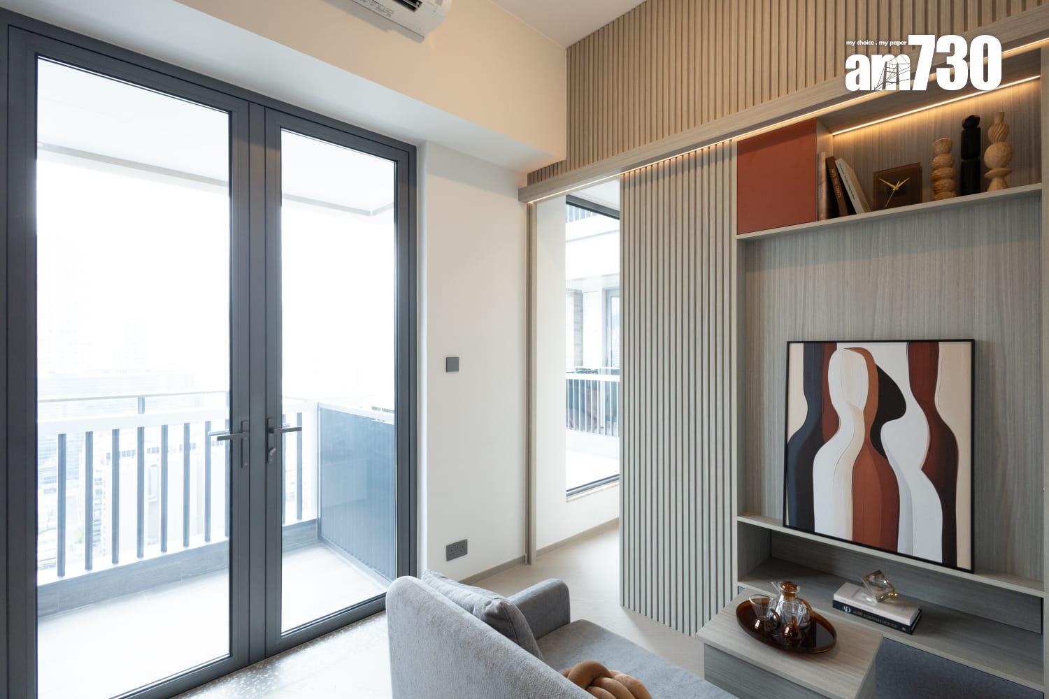 連方II示範單位|259呎連家具開放式戶 雙面收納櫃劃分寢區及廳區(多圖有片)|長沙灣新盤