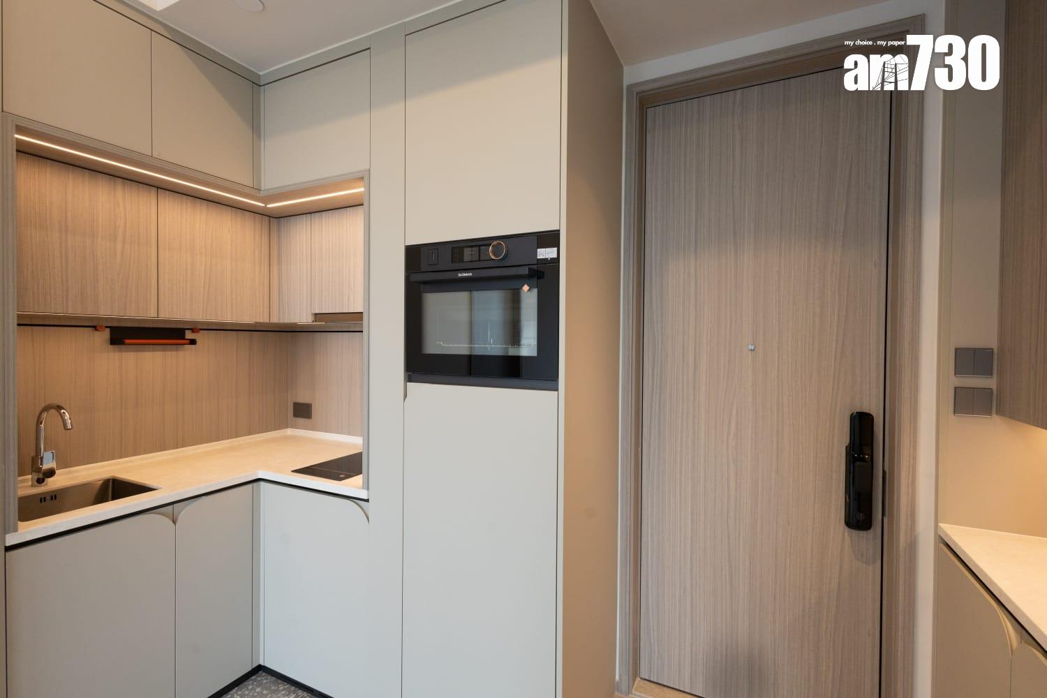 連方II示範單位|377呎交樓標準兩房 高樓底玻璃窗採光足(多圖有片)|長沙灣新盤