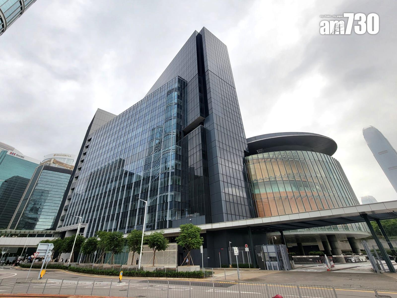 立法會綜合大樓擴建工程今日舉行竣工儀式。(林俊源攝)