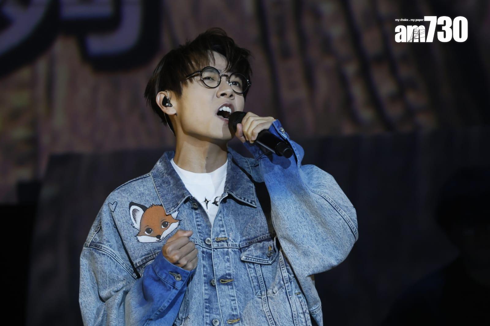 林家謙在《拉闊音樂會 Oscar·回憶夜遊》唱出多首Oscar填詞的作品。(蘇文傑攝)