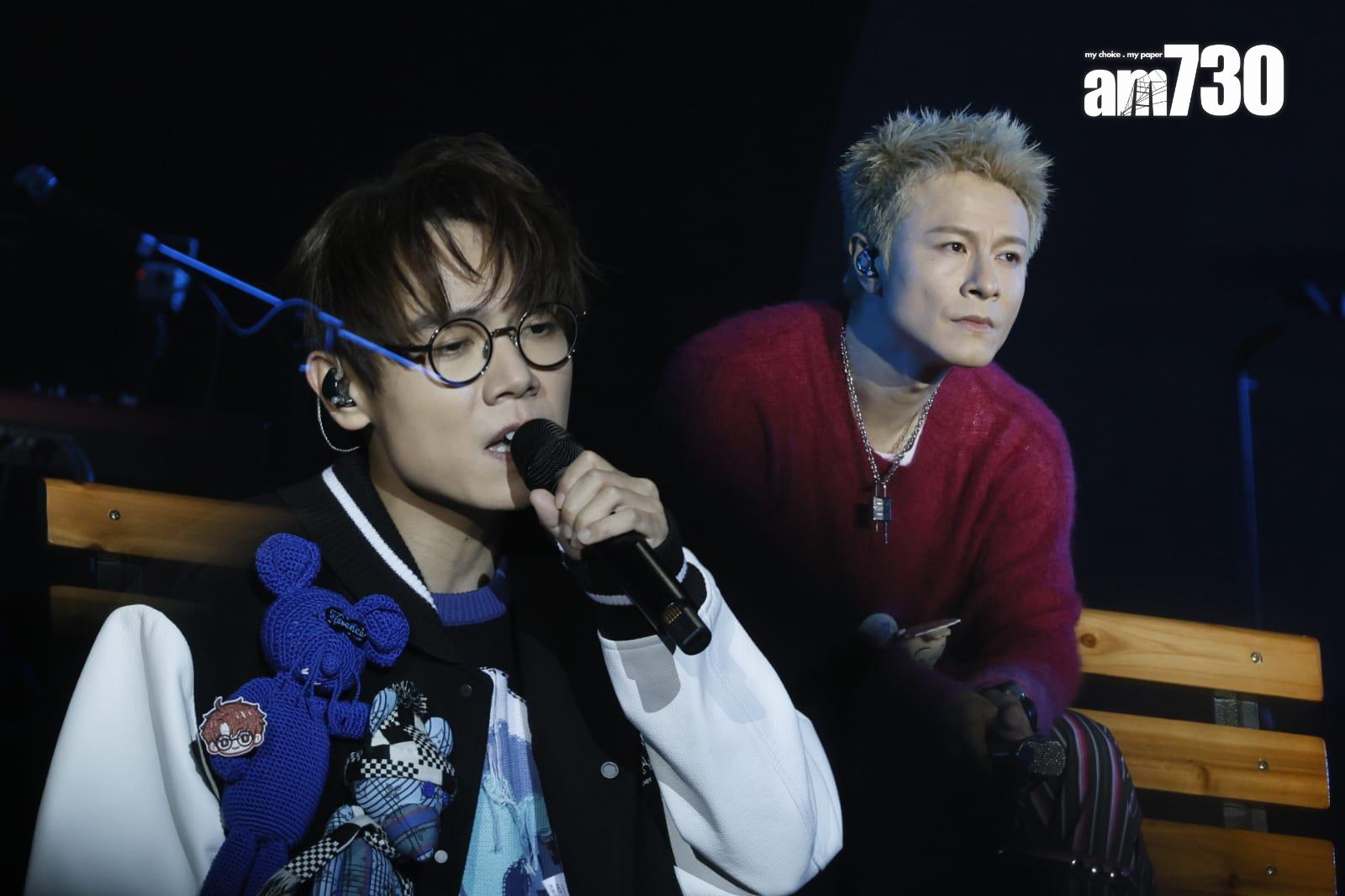 林家謙和陳健安在《拉闊音樂會 Oscar·回憶夜遊》唱出多首Oscar填詞的作品。(蘇文傑攝)