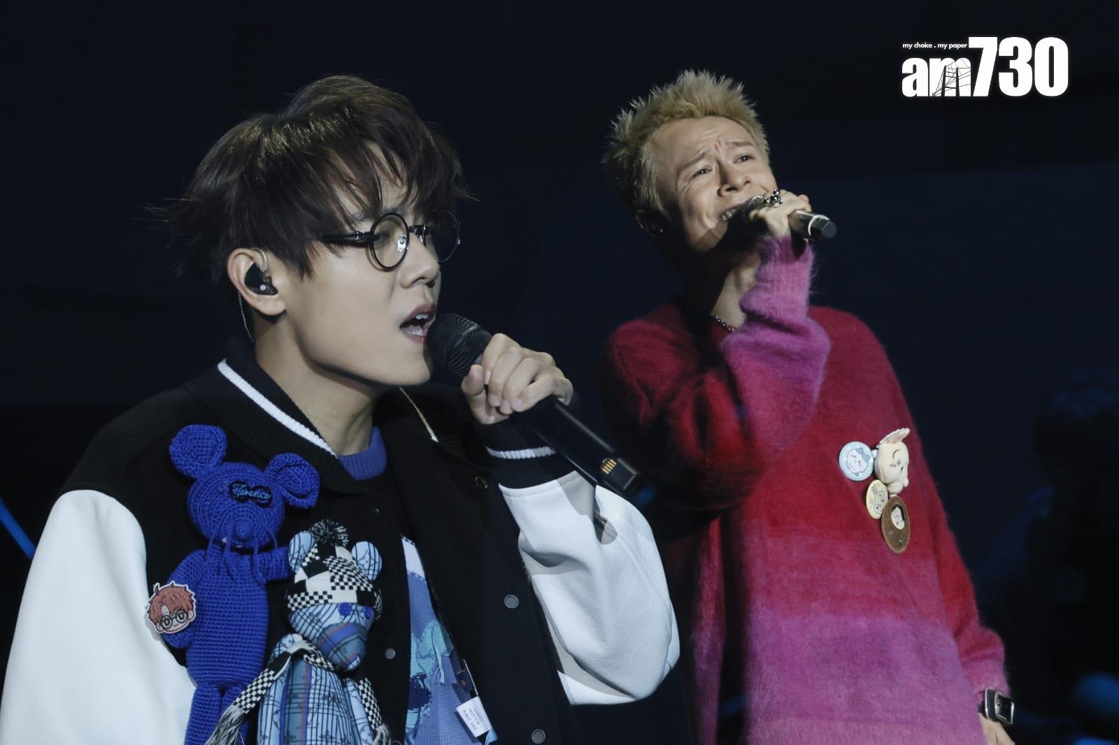 林家謙和陳健安在《拉闊音樂會 Oscar·回憶夜遊》唱出多首Oscar填詞的作品。(蘇文傑攝)