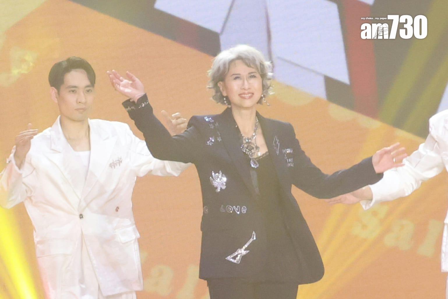 《中年好聲音3》總決賽嘉賓評審葉蒨文。(吳康琦攝)