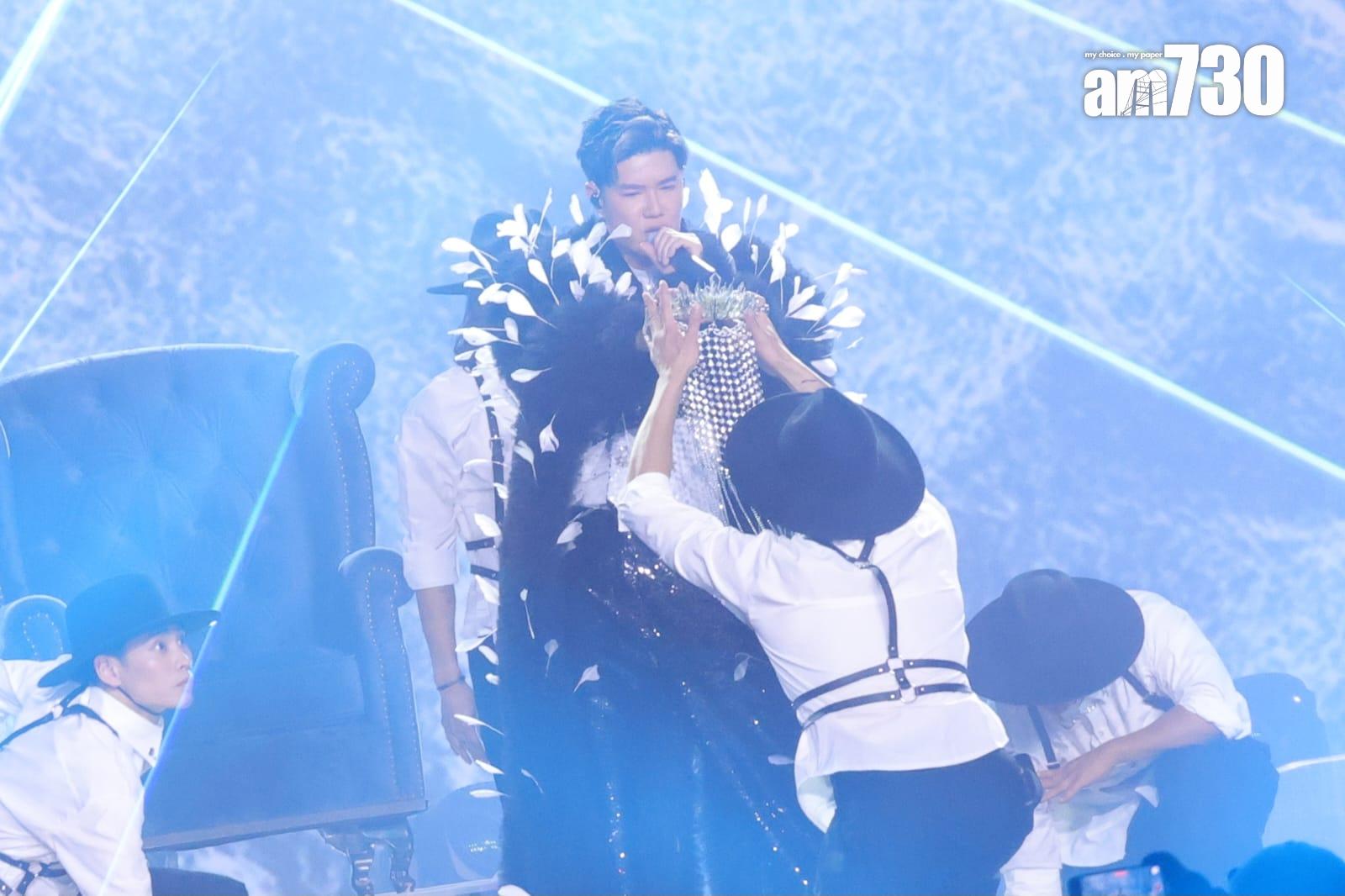 張與辰唱出《大藝術家》,但表現不被評審看好。(吳康琦攝)