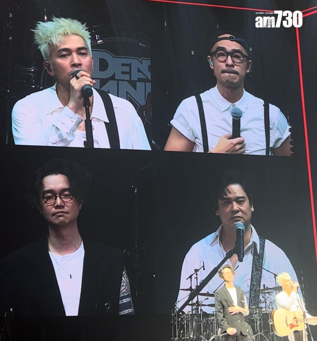 Nice在完場前感動眼濕濕,強忍著眼淚。(林俊源攝)