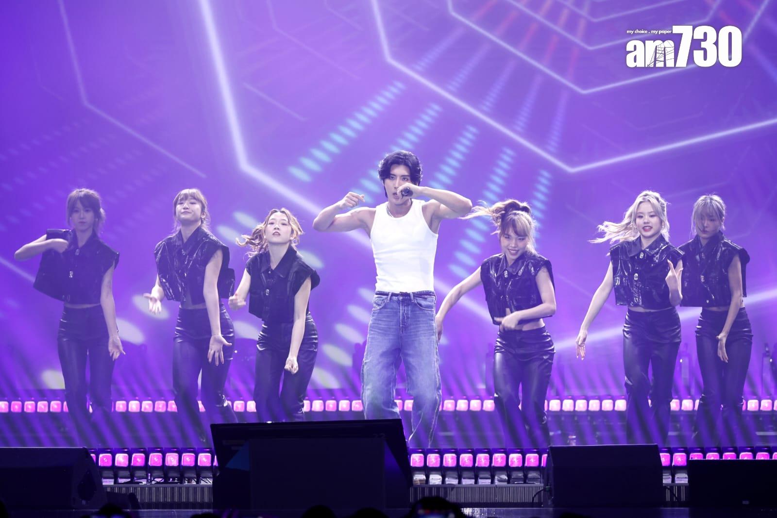 黃奕斌出席《保境安民為公益」綜藝大匯演》。(林俊源攝)