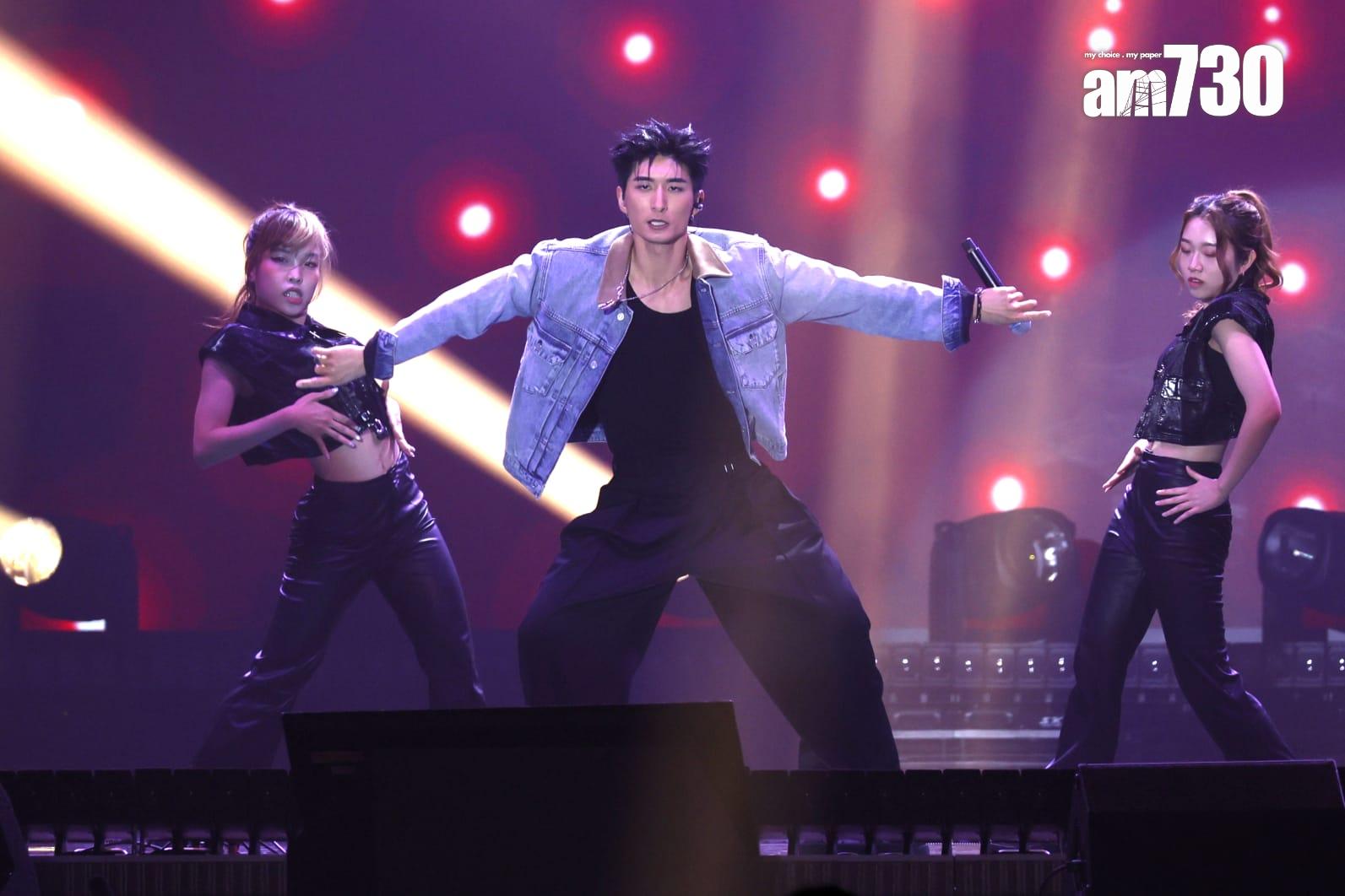 張馳豪出席《保境安民為公益」綜藝大匯演》。(林俊源攝)