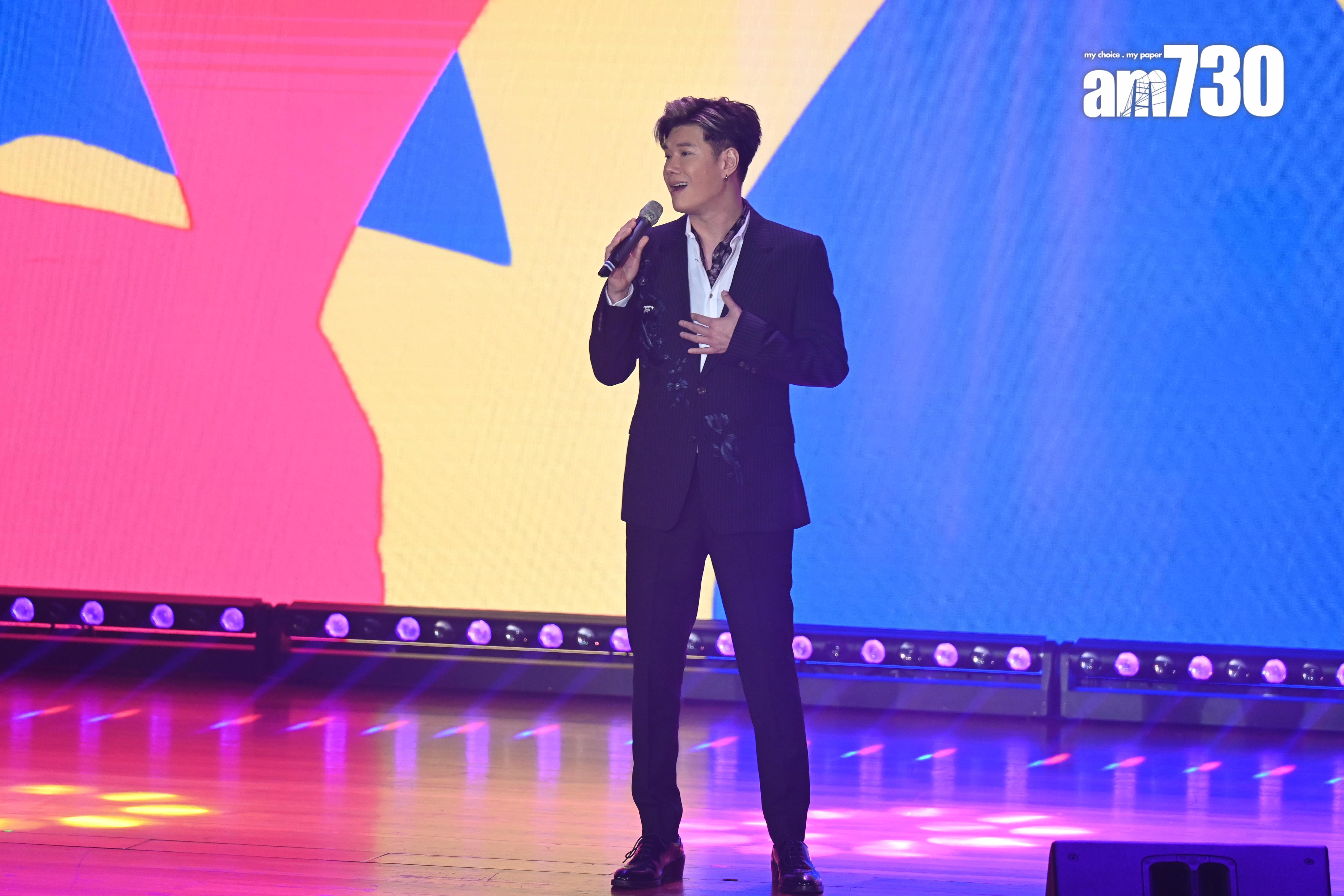 張與辰在《2025 TVB 年中節目巡禮》擔任表演嘉賓。(娛樂組攝)