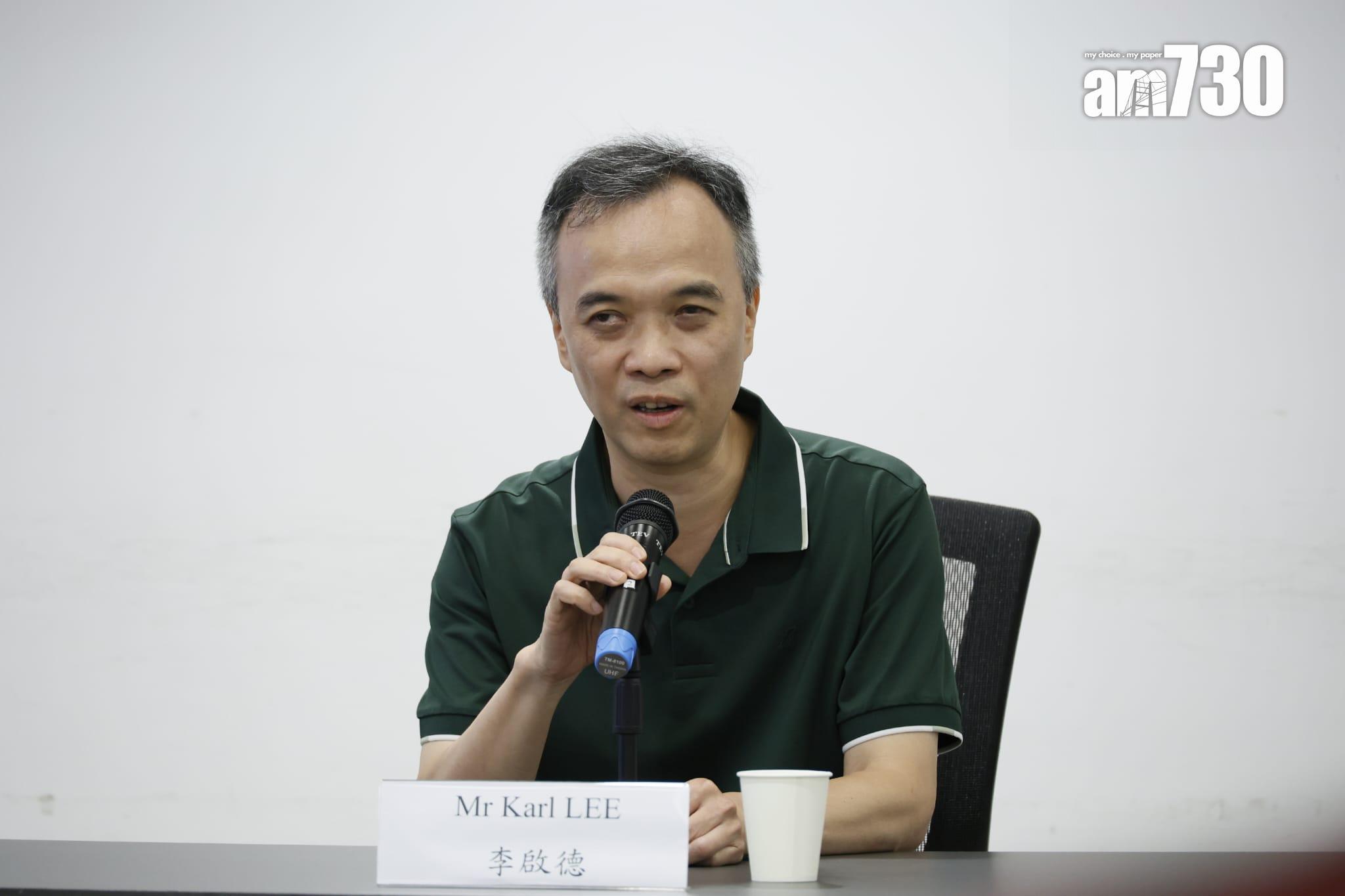 視障人士李啟德。(林俊源攝)