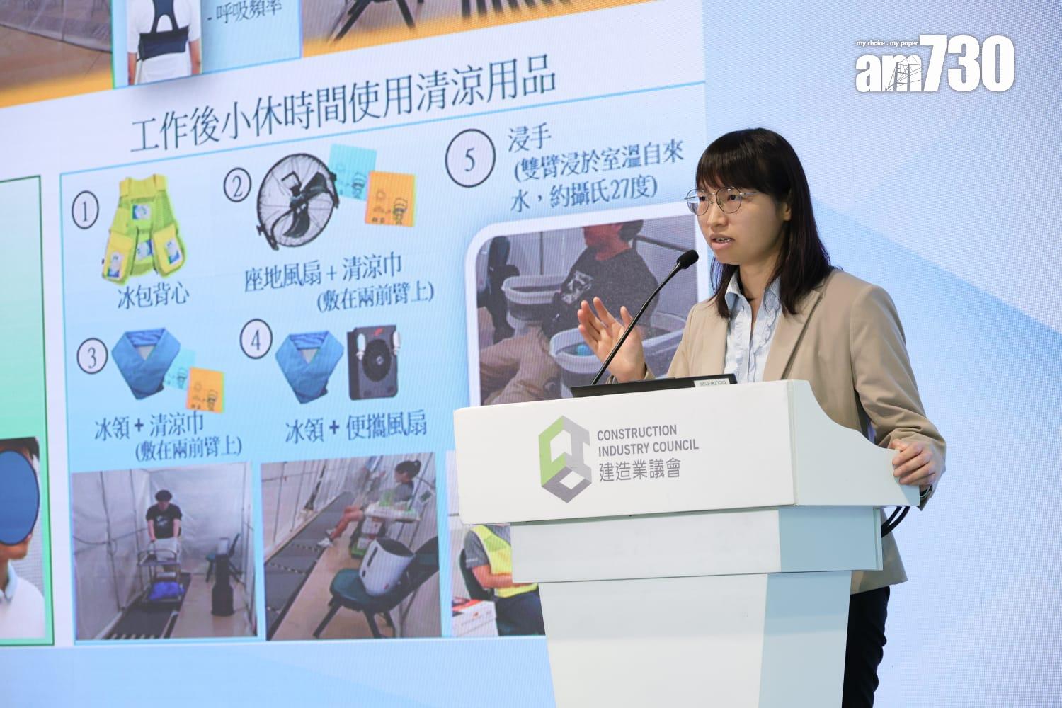 勞工處職業健康護士張俏。(吳康琦攝)