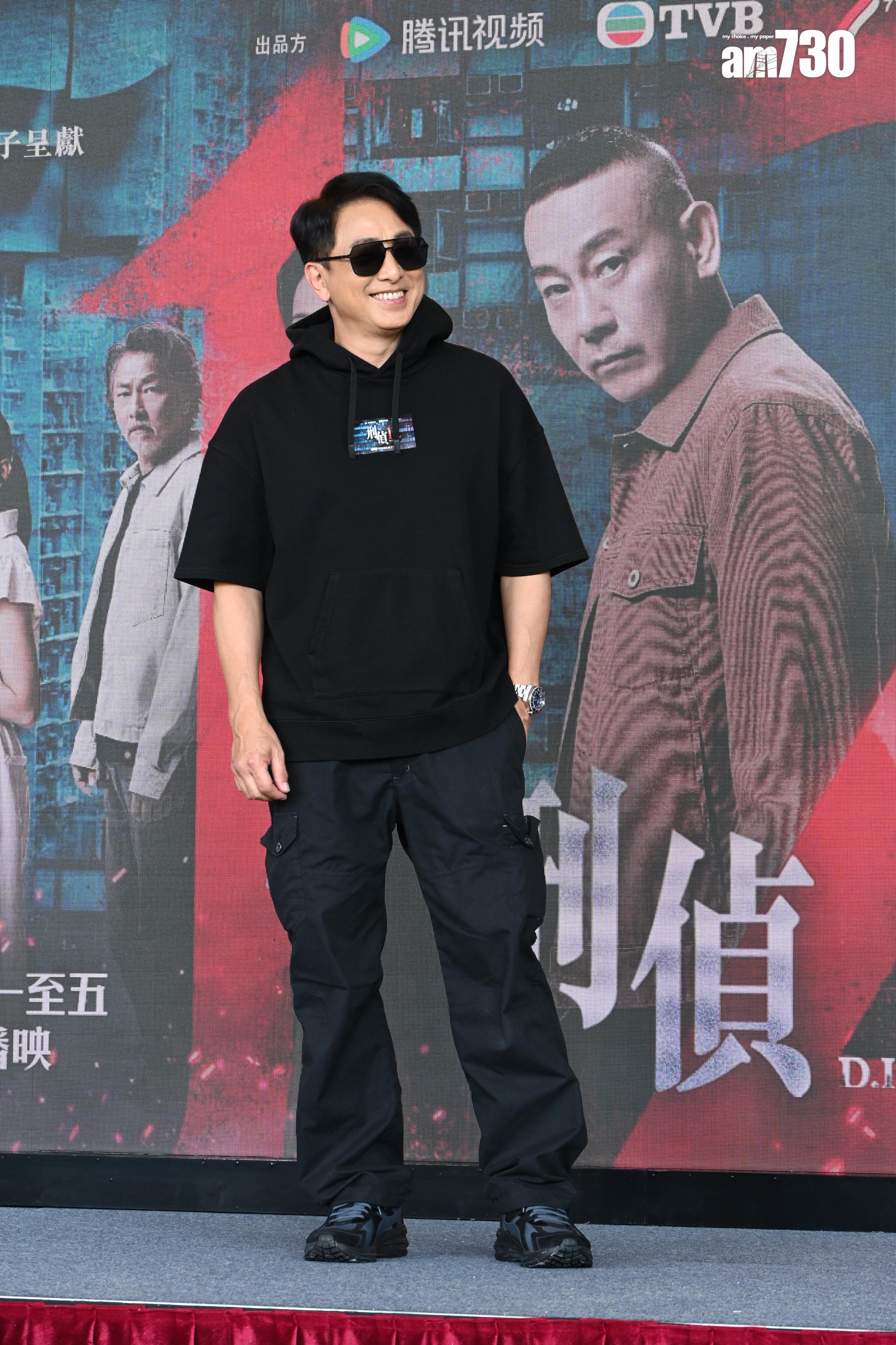 張松枝出席《刑偵12》宣傳。(娛樂組攝)