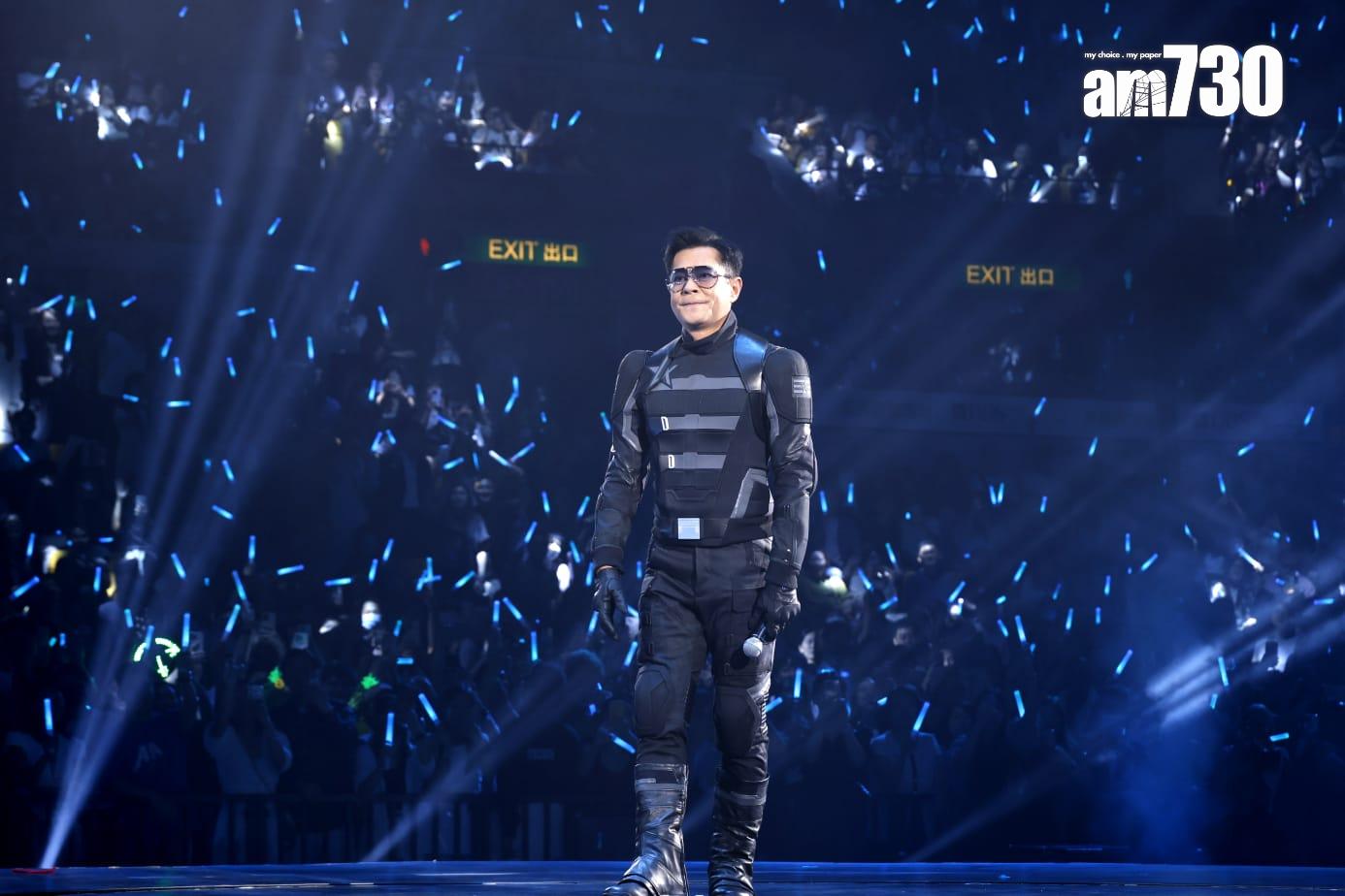 古天樂的造型被張繼聰稱呼為「香港隊長」。(林俊源攝)