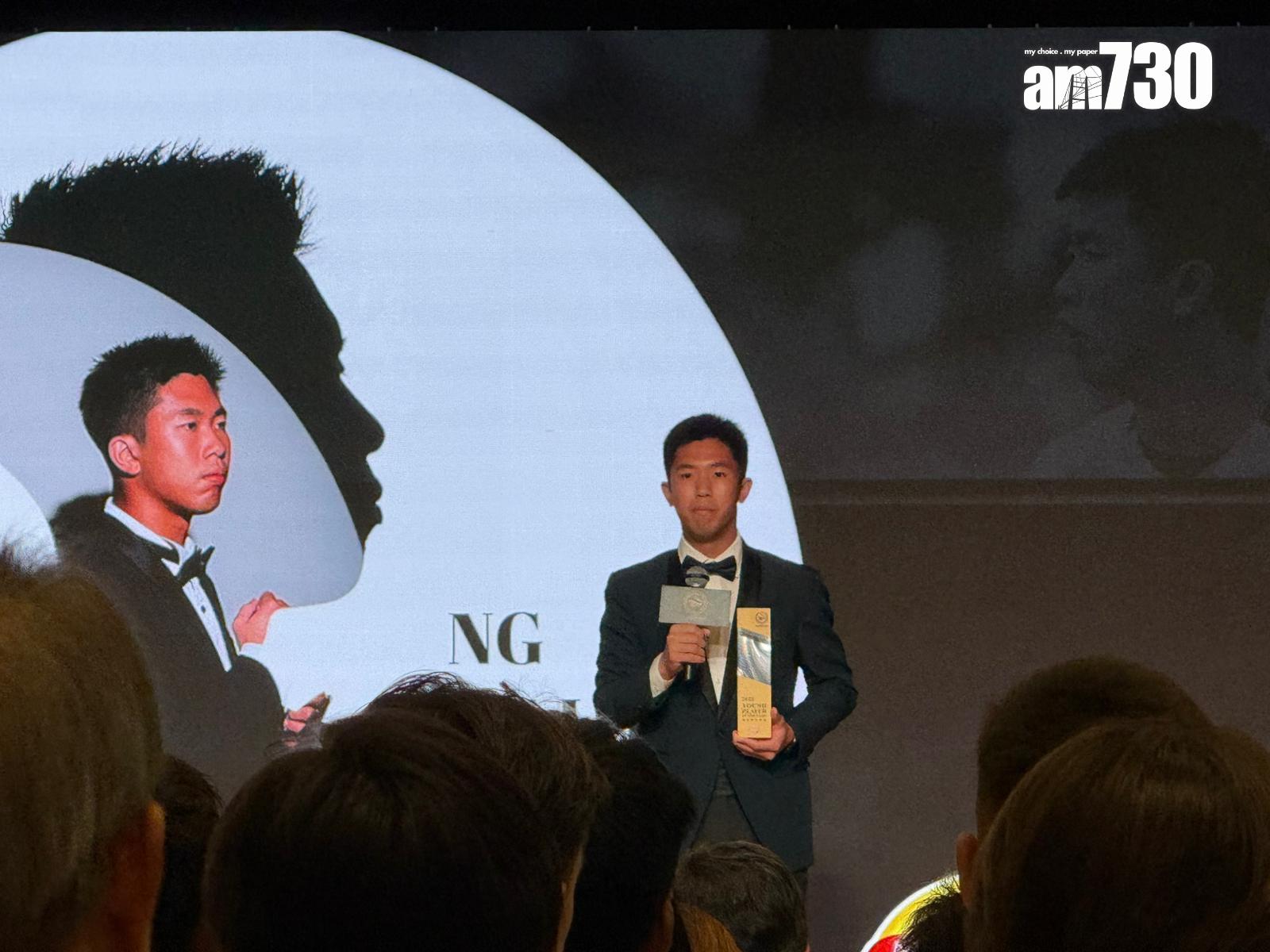 最佳青年球員:伍瑋謙。(《am730》記者攝)