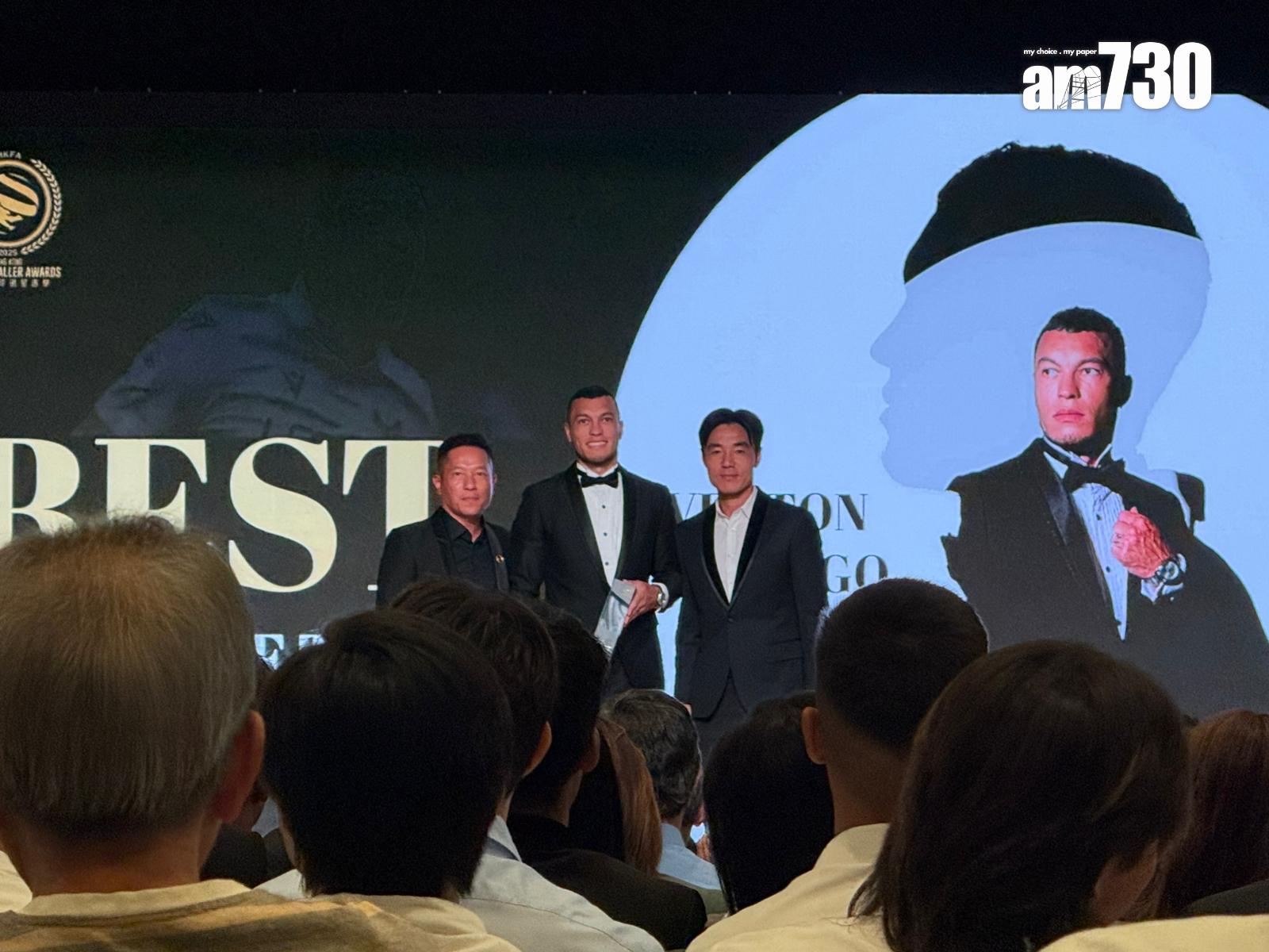 最佳港隊球員:艾華頓。(《am730》記者攝)