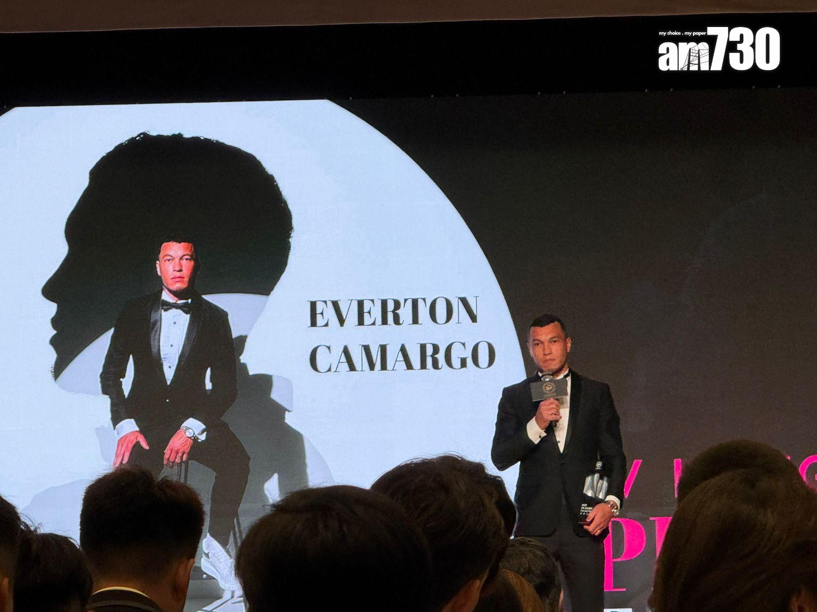 球員先生:艾華頓。(《am730》記者攝)