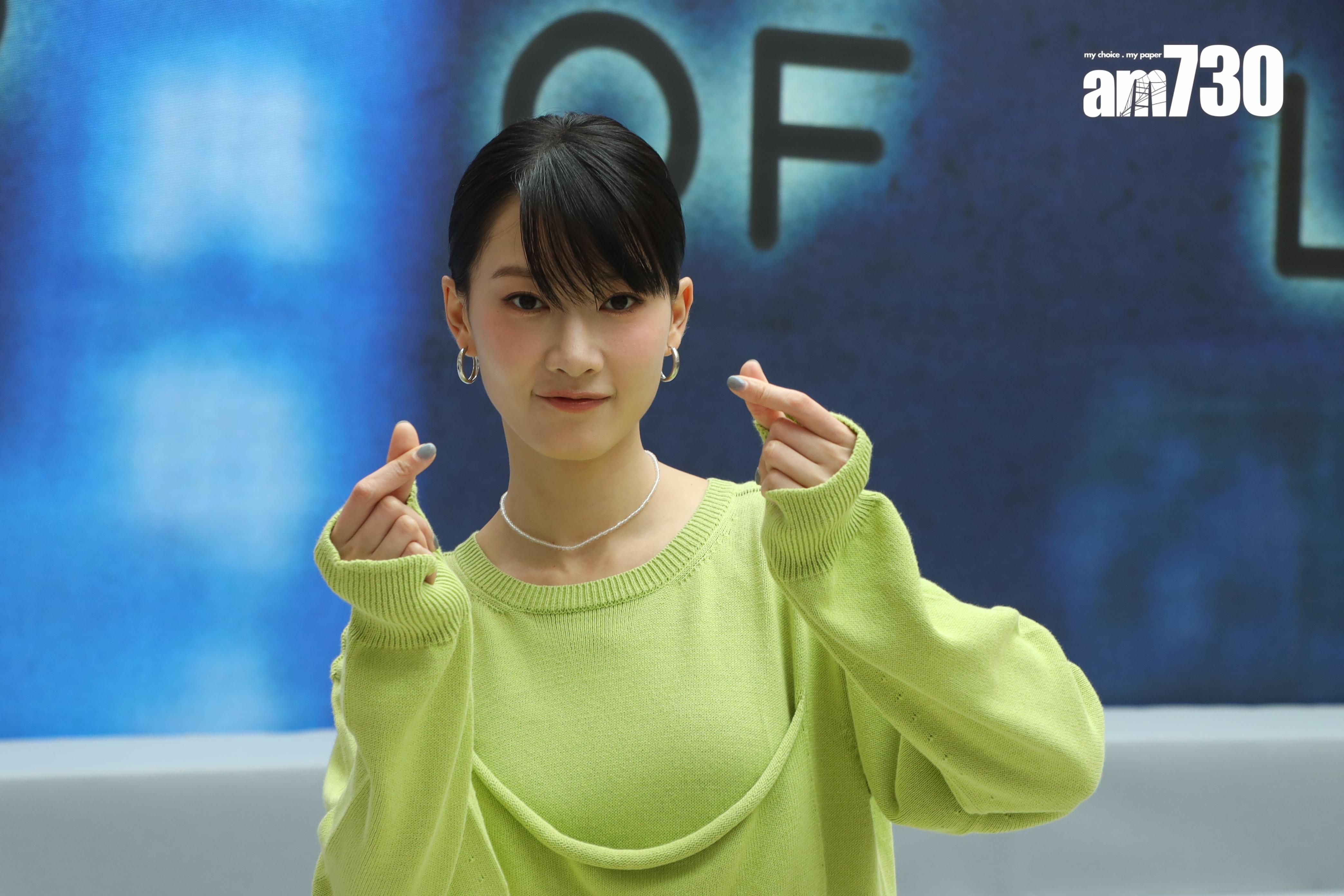 廖子妤表示沒想到網民會愛黑絲,自己則不太愛絲襪。