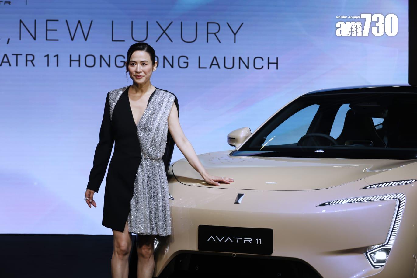 宣萱出席新車發布活動。(林俊源攝)