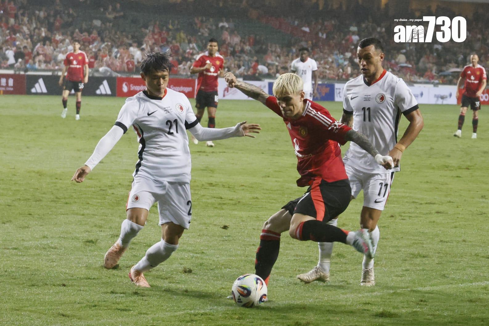 曼聯的加拿祖上半場有威脅。(林俊源攝)