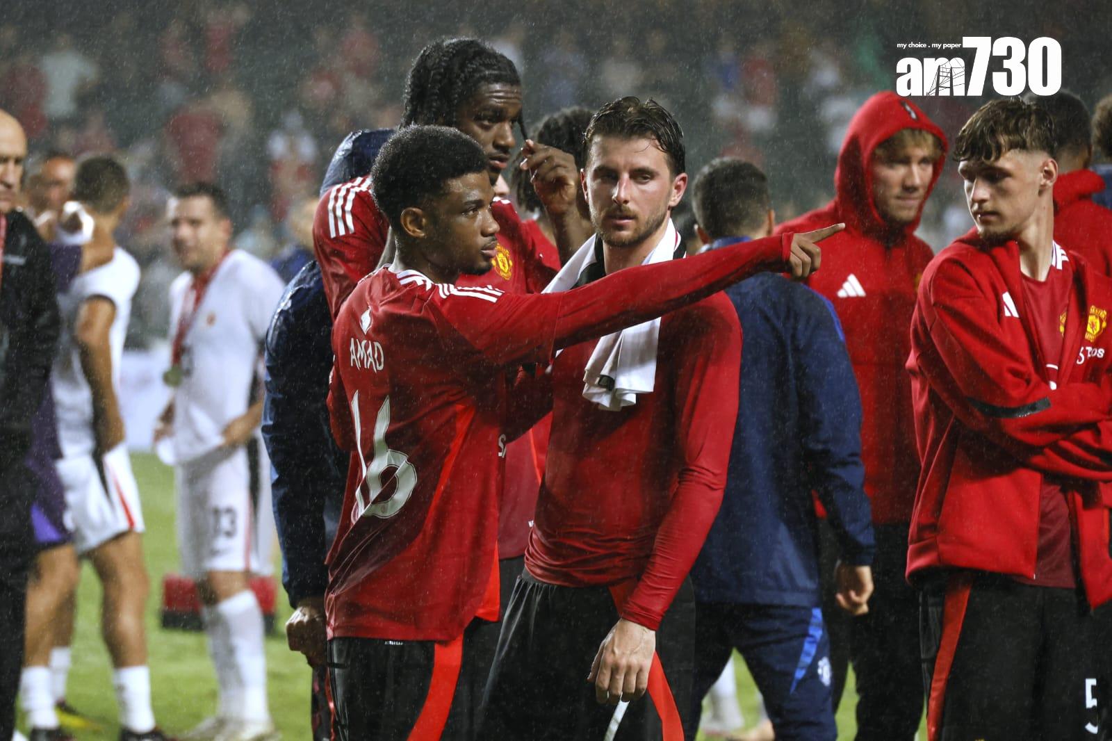 曼聯在大球場表演賽擊敗香港隊。(林俊源攝)