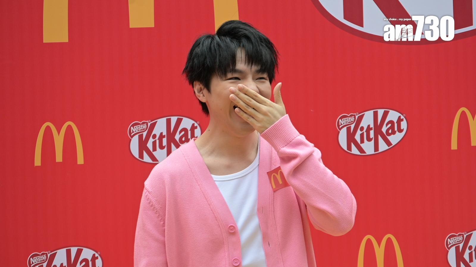 陳卓賢表示為了開騷而戒甜,但忍不住吃了幾口雪糕。(娛樂組攝)