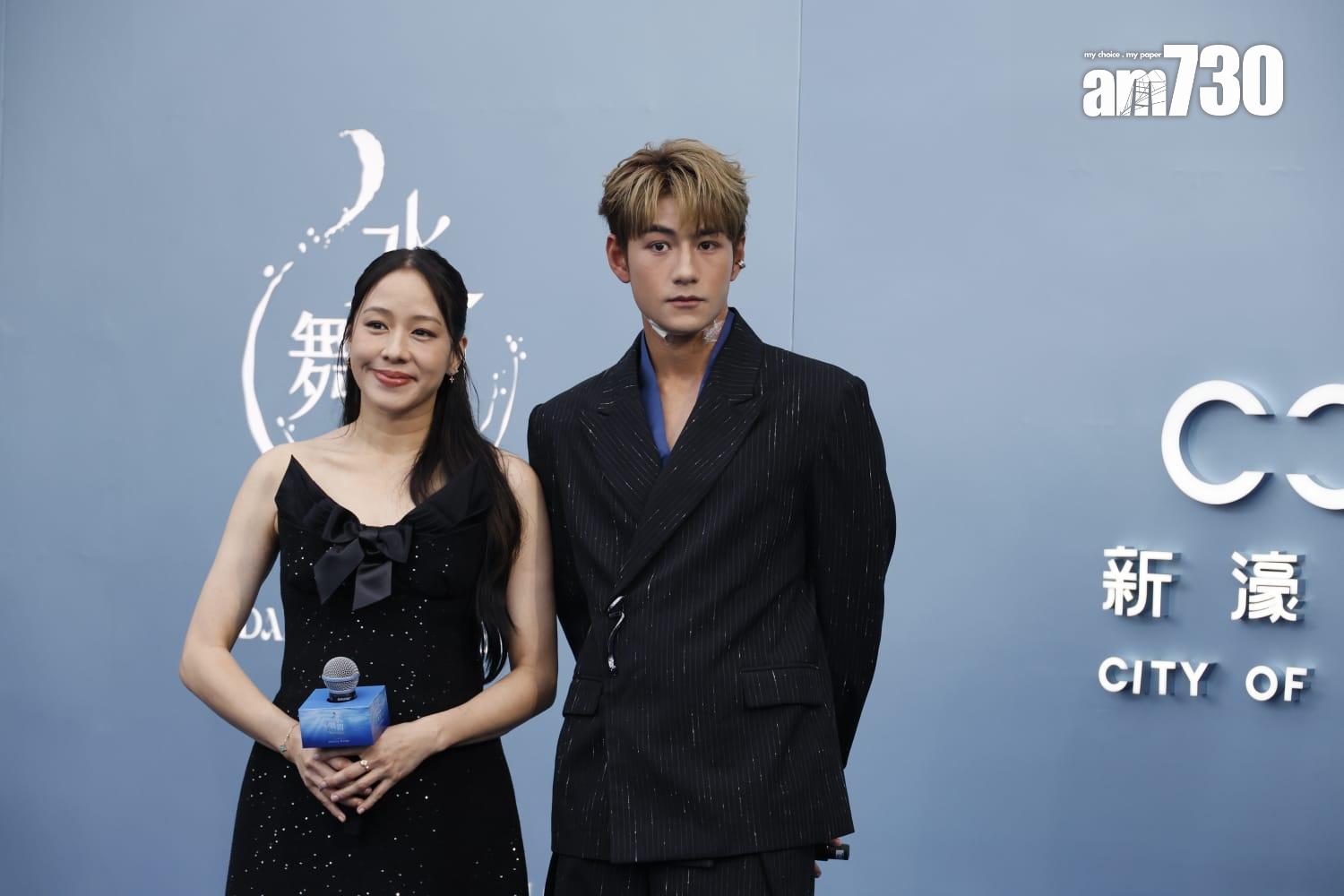 魏浚笙今日如期出席在澳門舉行的「水舞間」活動。 (林俊源攝)