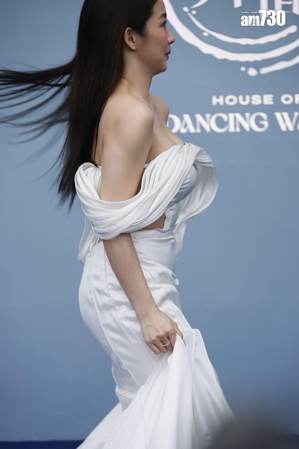 台灣女星郭書瑤性感現身。 (林俊源攝)