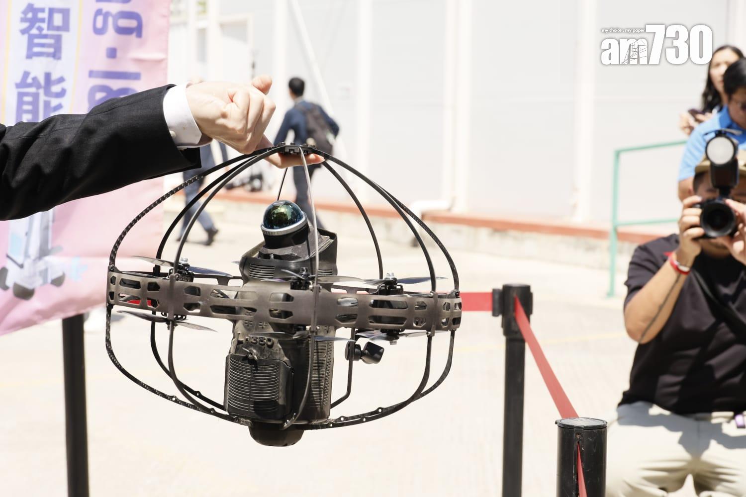 室內測量掃描無人機。(林俊源攝)