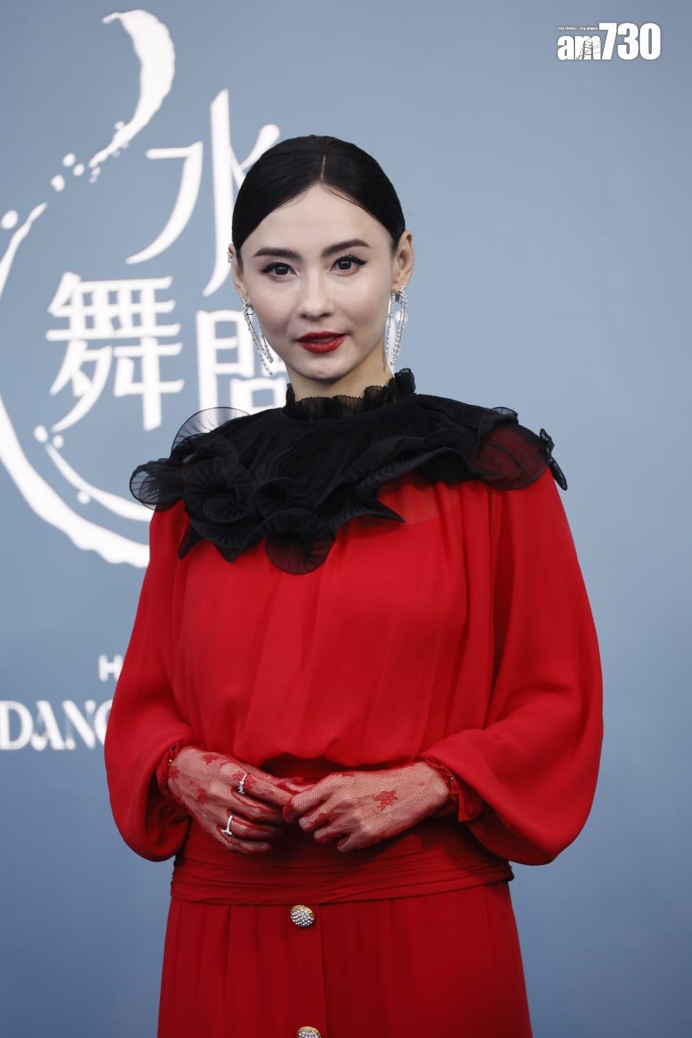 張栢芝在活動上未有受訪。 (林俊源攝)