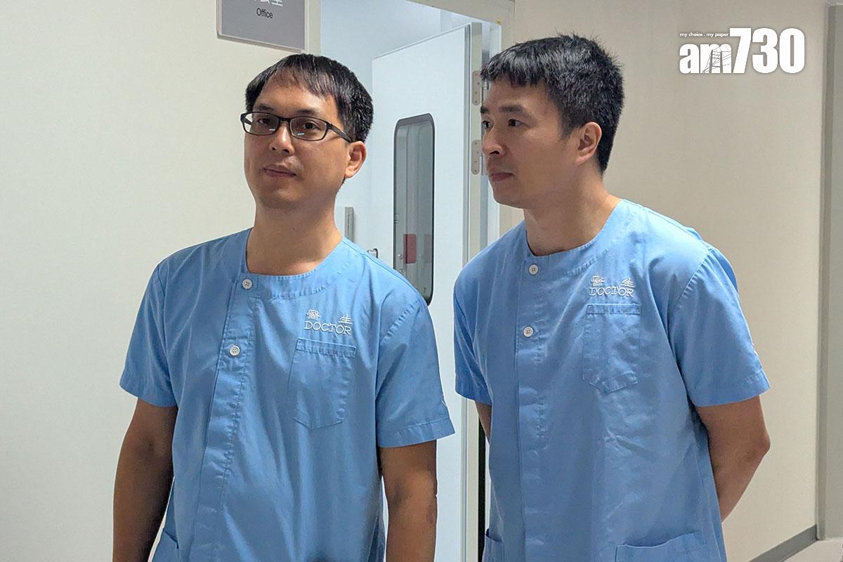 梁崇芬(左)及葉錦寧均表示,在內地自細已經說廣東話,因此與病人溝通得非常流暢。(羅庸軒攝)