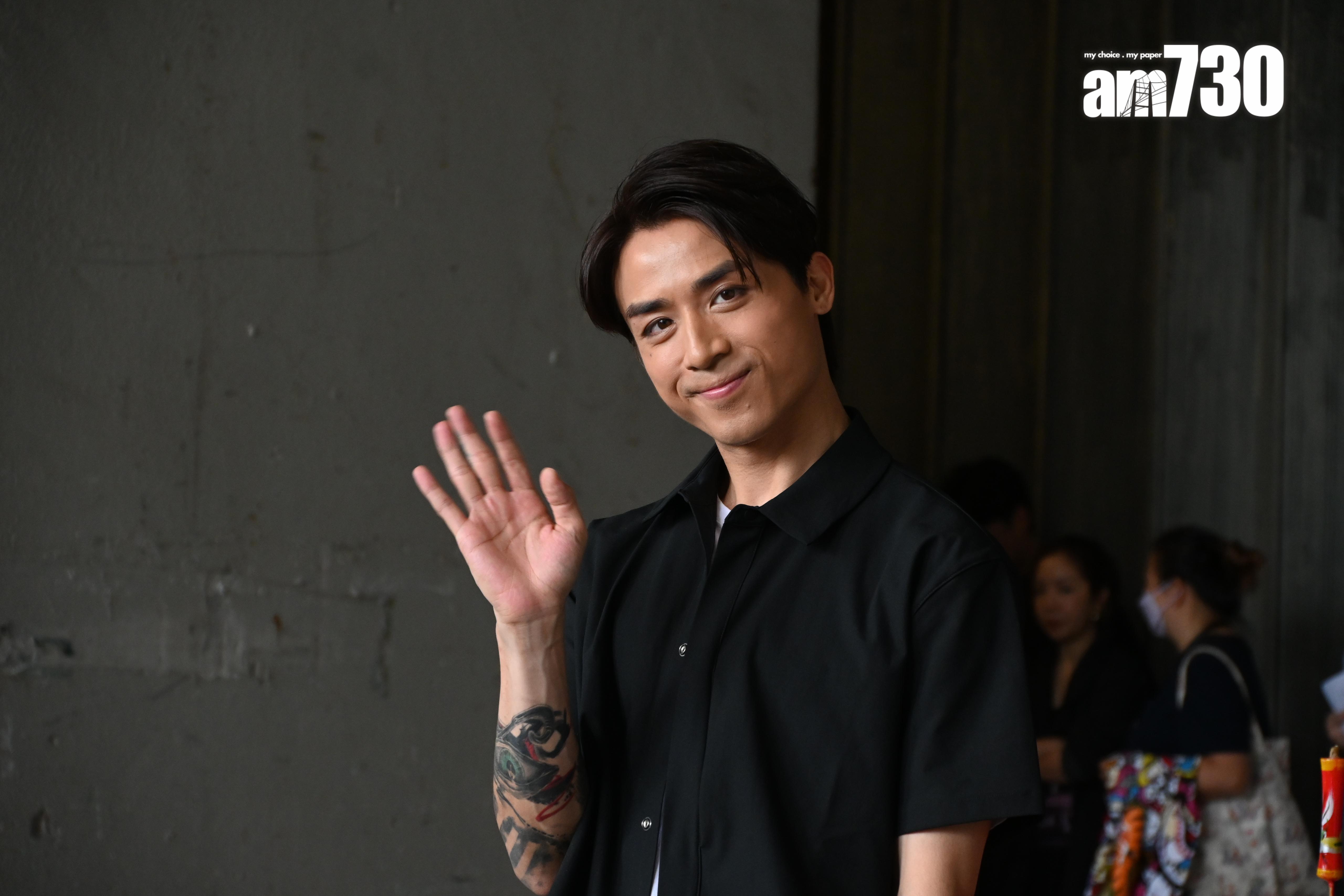 AK坦言《SUCK樂園》有一場跟白只的場面難以忍笑,今晚惟有聽天由命。 (娛樂組攝)