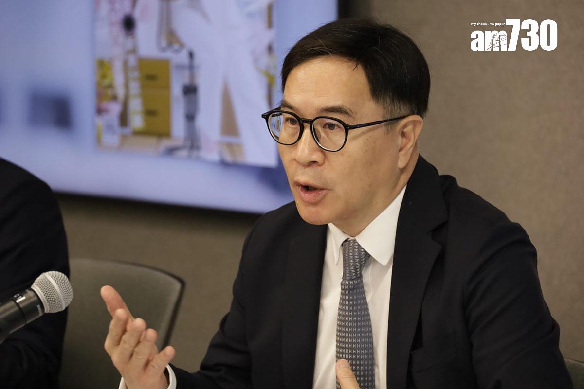 何應富今日首次主持消委會記者會。(鍾式明攝)