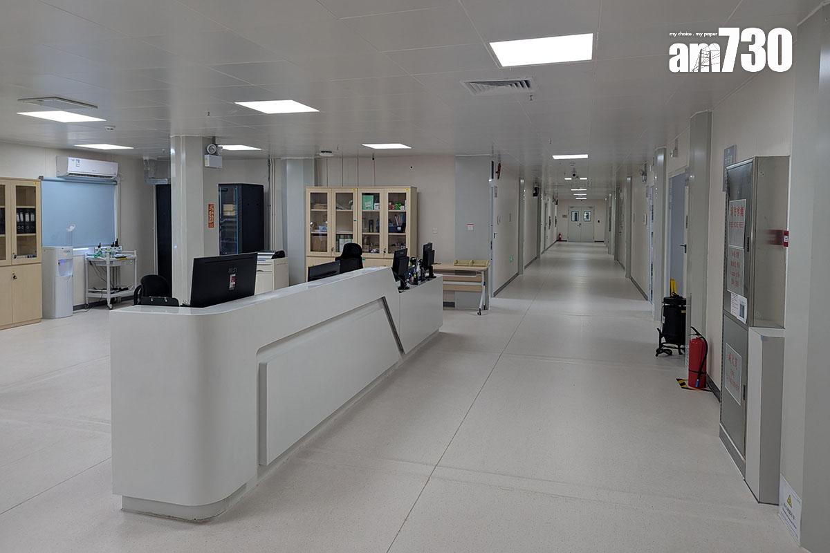 落馬洲中央援港應急醫院每周提供20個內視鏡檢查服務時段。(羅庸軒攝)