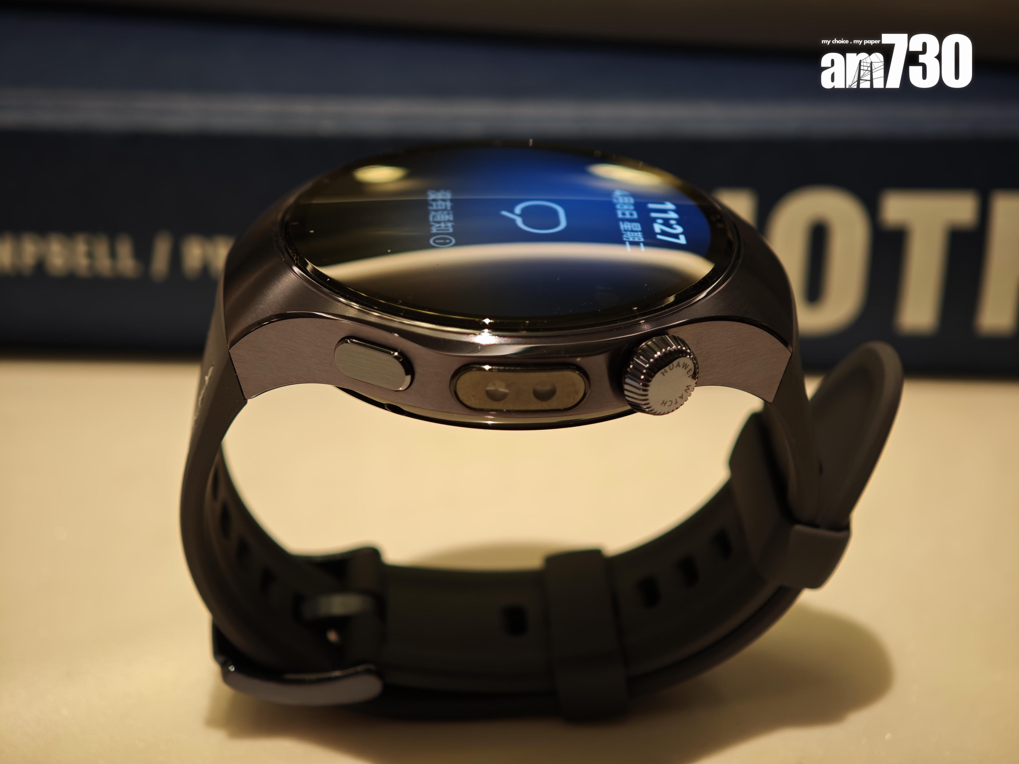 HUAWEI Watch 5藍寶石微曲球形錶面亮麗。