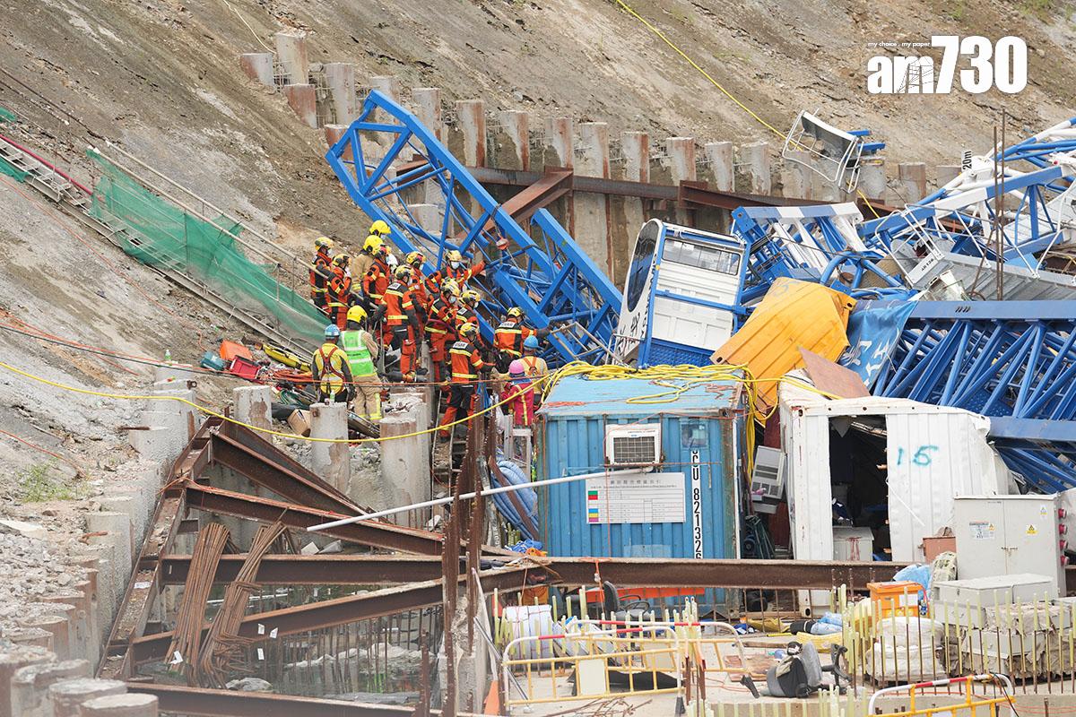 安達臣道一個地盤2022年塌天秤,造成3死6傷。(資料圖片)